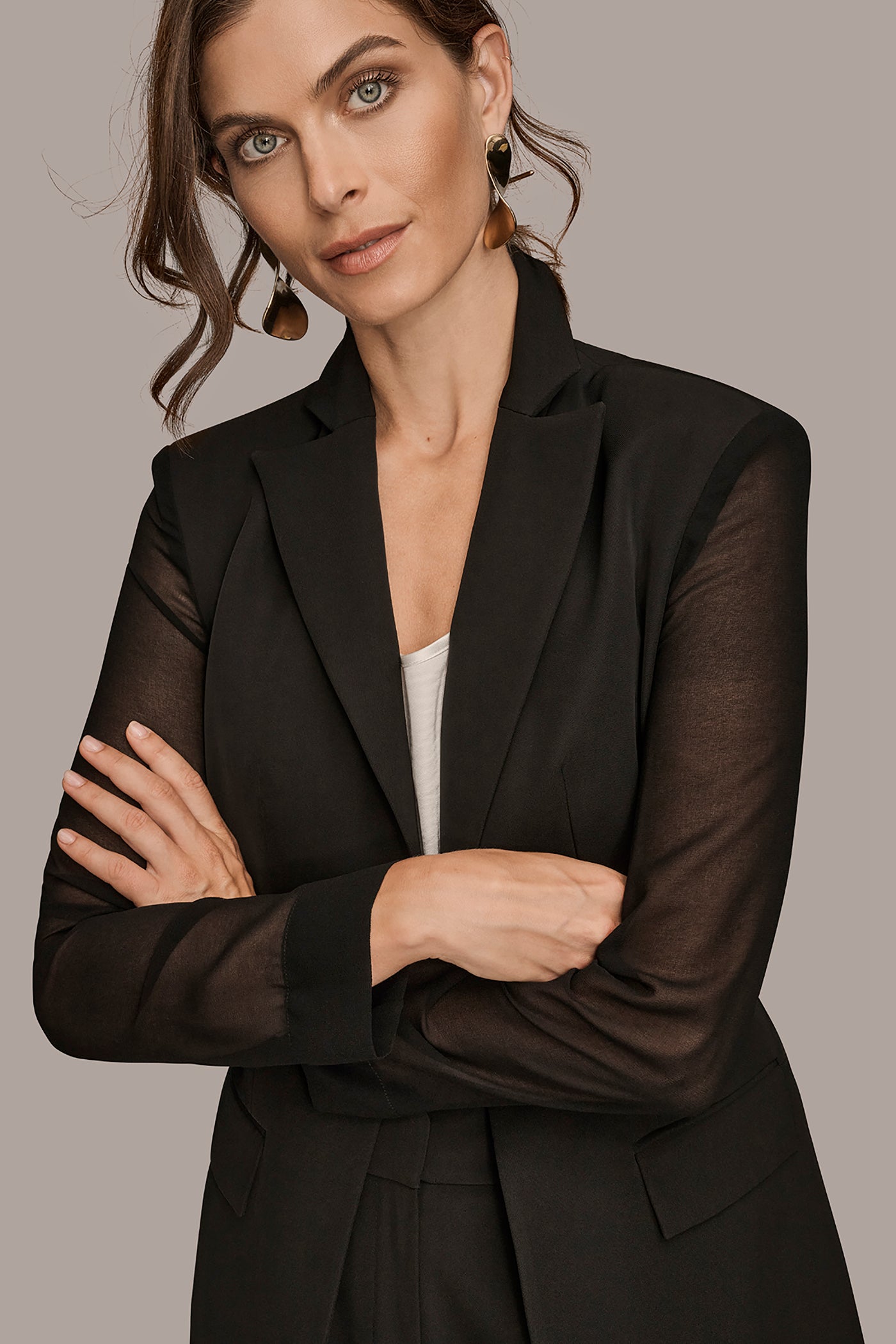 MIXED MEDIA SUIT BLAZER VIEW 5 | Blazers & Vests