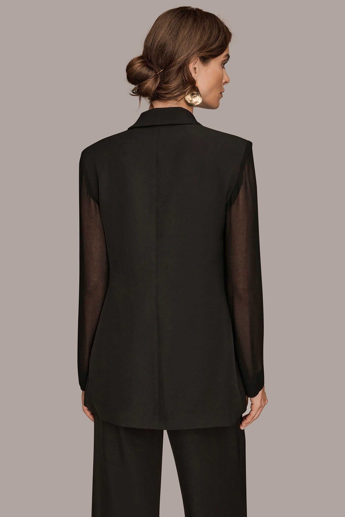 MIXED MEDIA SUIT BLAZER | View 2 | Blazers & Vests