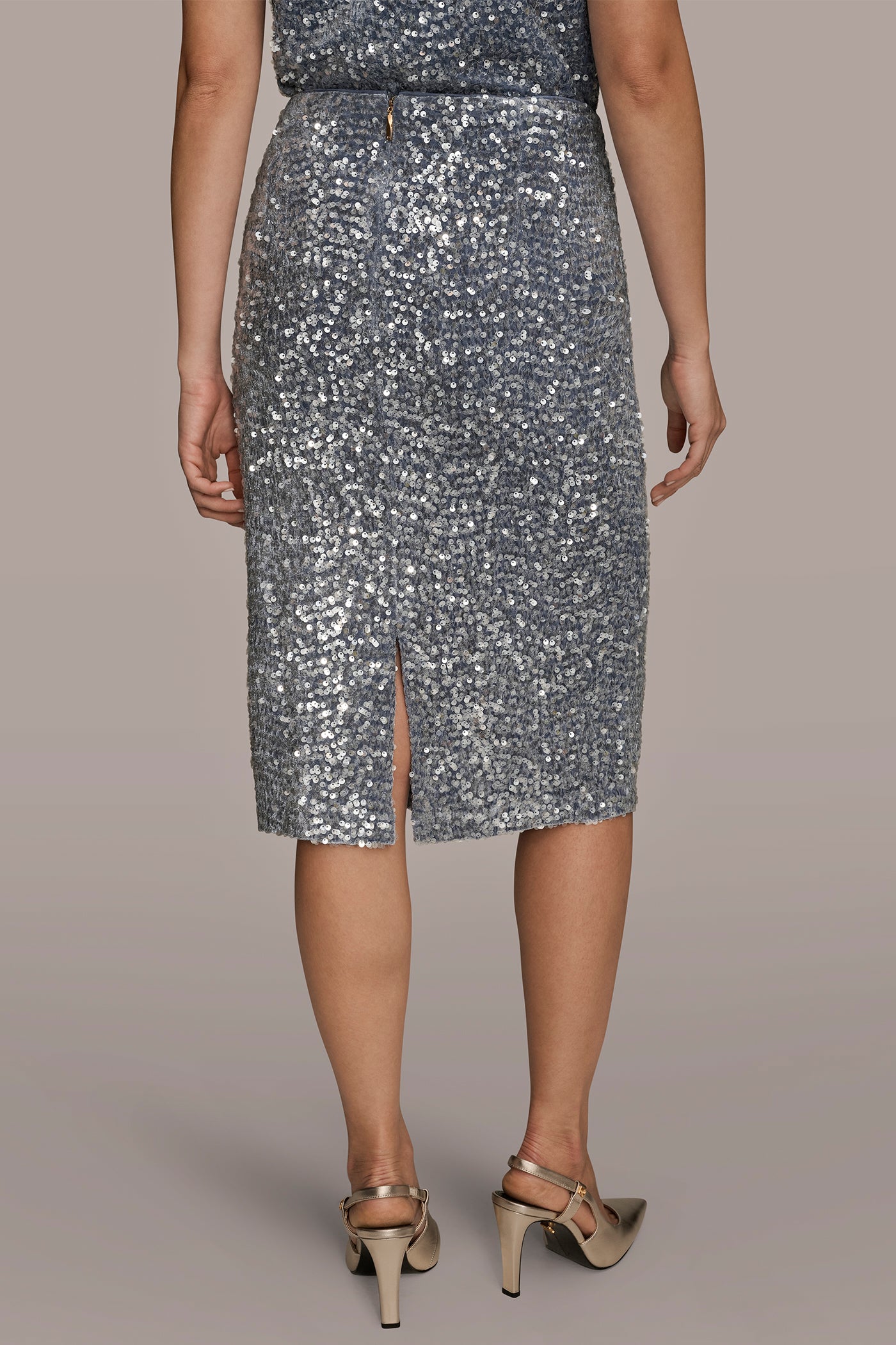 SEQUINED MIDI PENCIL SKIRT | View 2 | Skirts