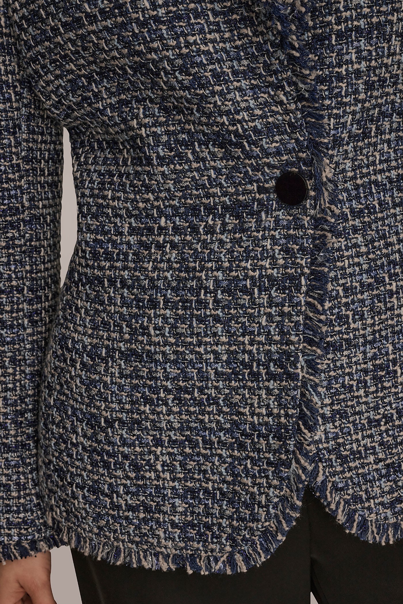 ONE-BUTTON TWEED BLAZER VIEW 6 | Blazers & Vests