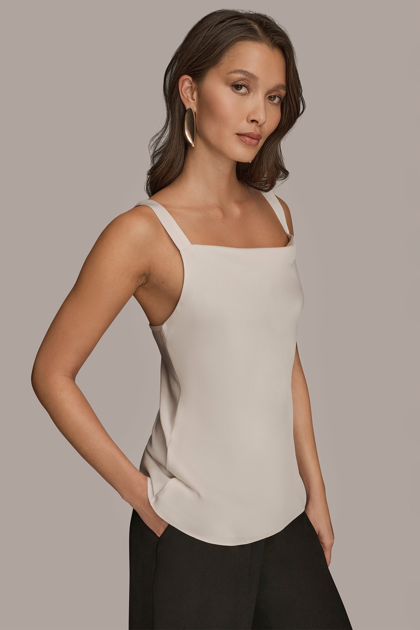 COWL-NECK CAMI VIEW 3 | Tops