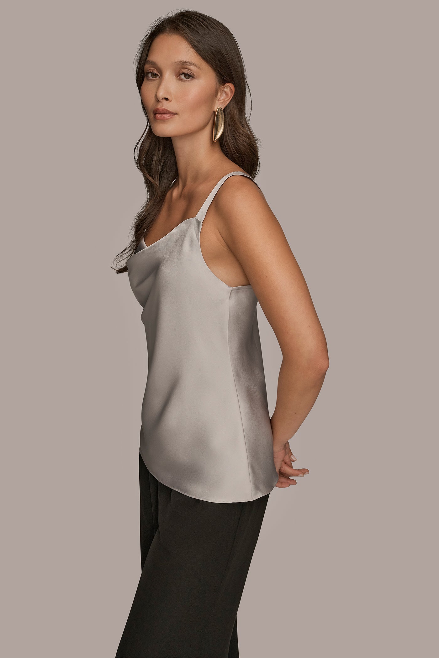 COWL-NECK CAMI VIEW 3 | Tops