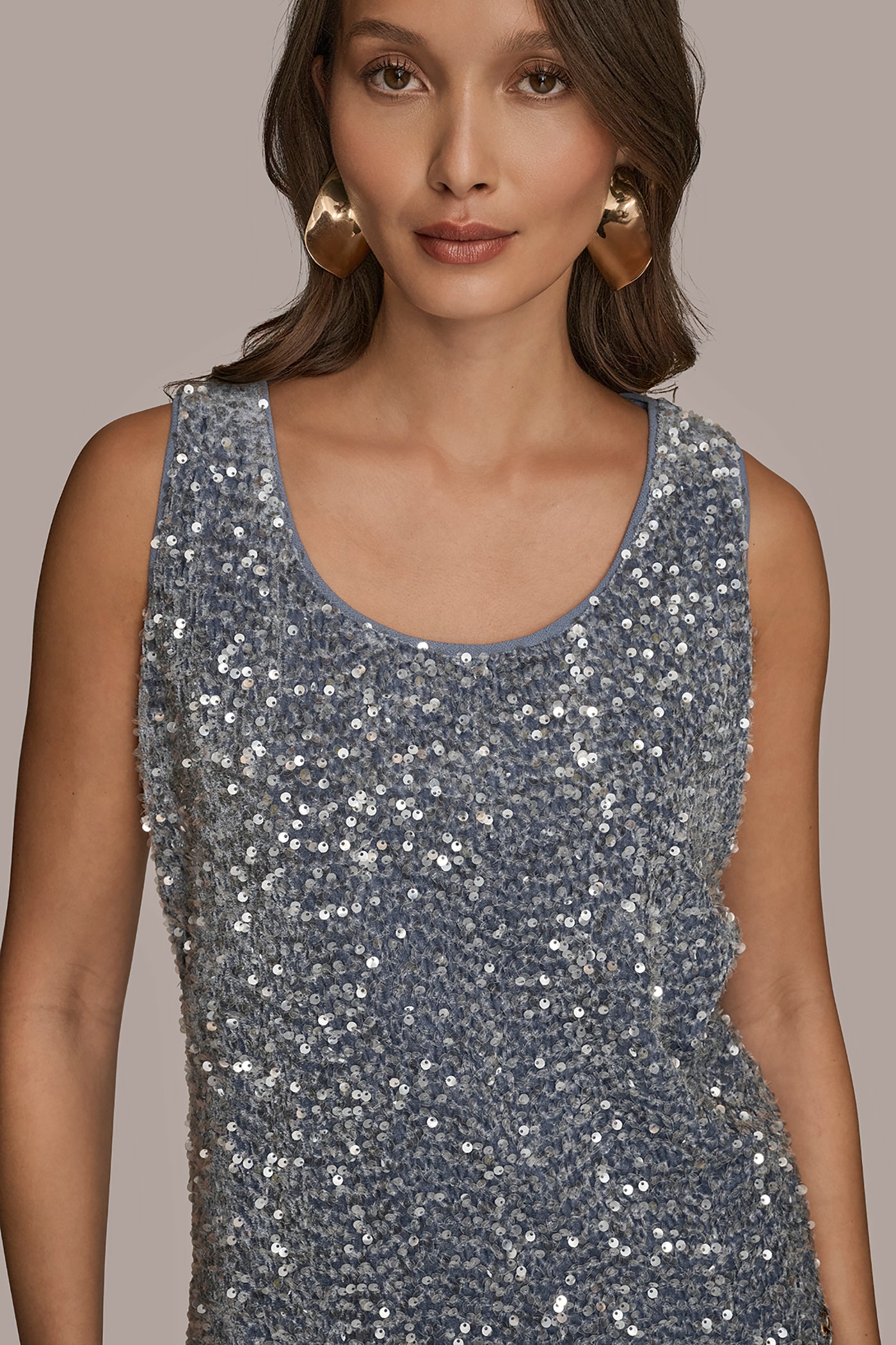 SEQUINED TANK VIEW 4 | Clothing