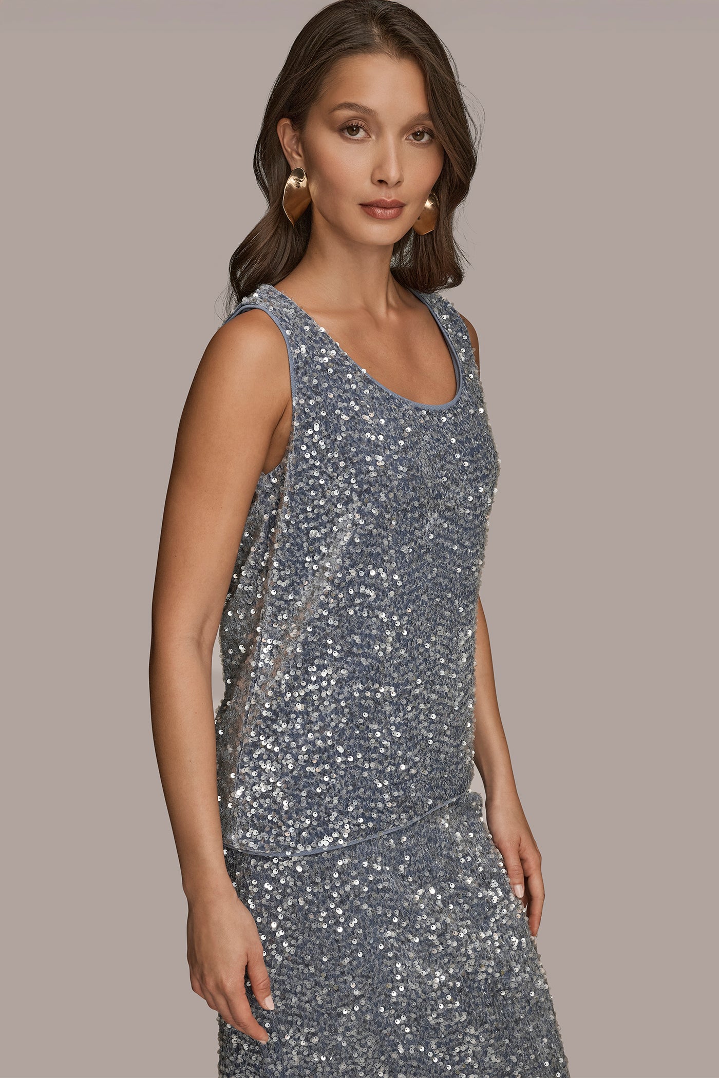 SEQUINED TANK VIEW 3 | Clothing