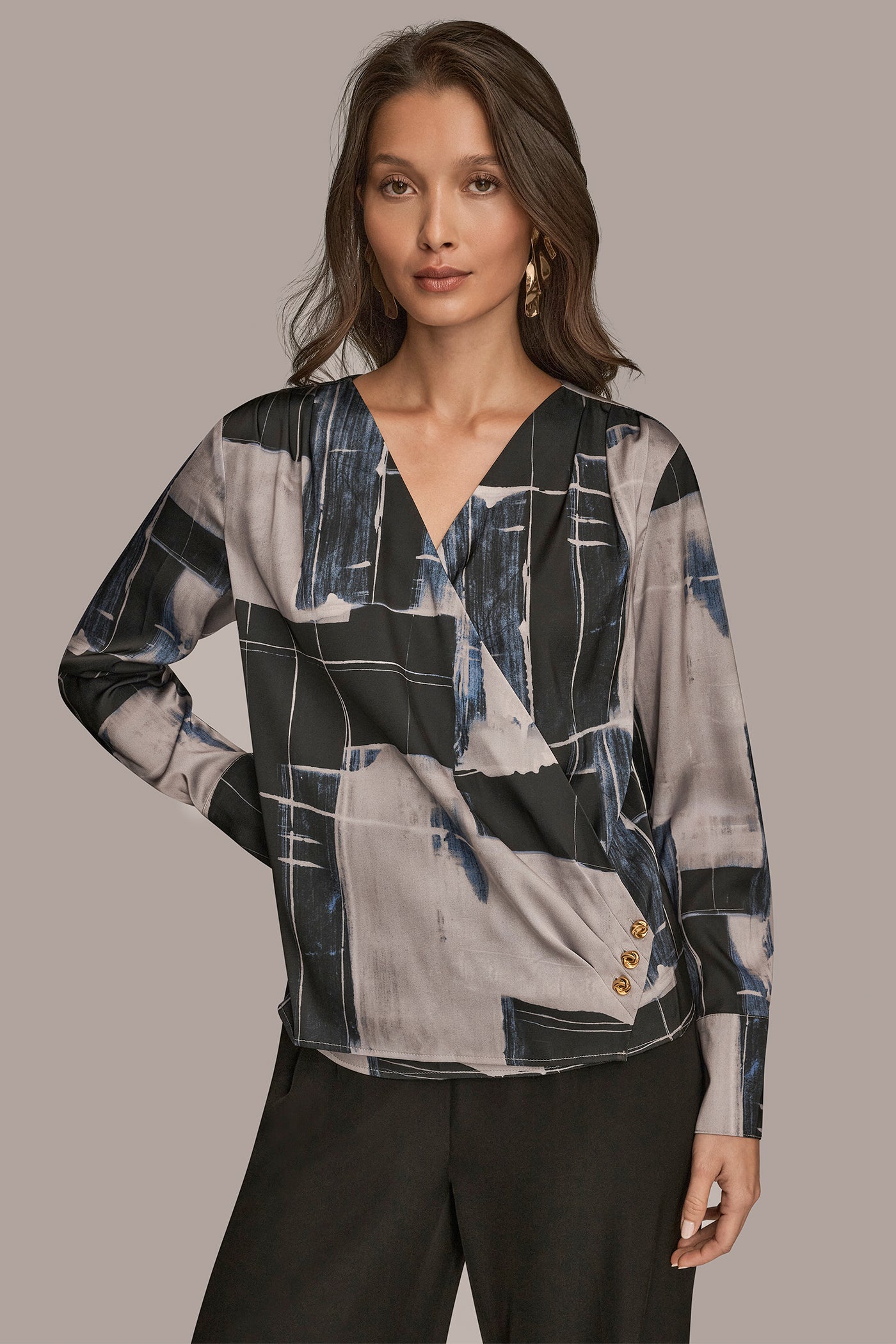 FAUX WRAP BLOUSE | View 1 | New Arrivals