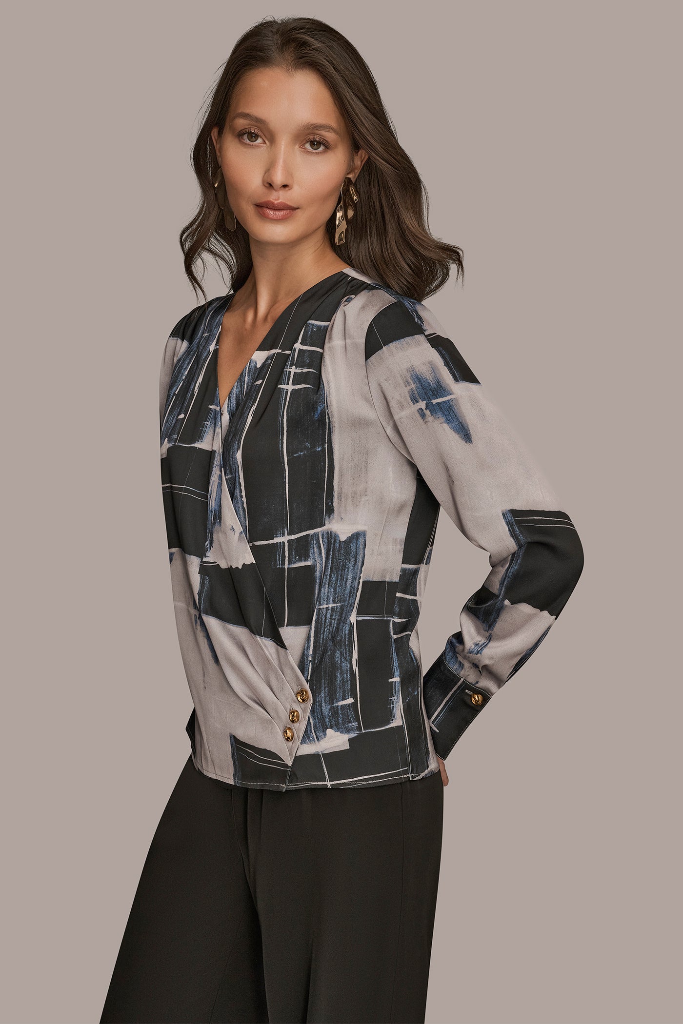 FAUX WRAP BLOUSE VIEW 6 | New Arrivals