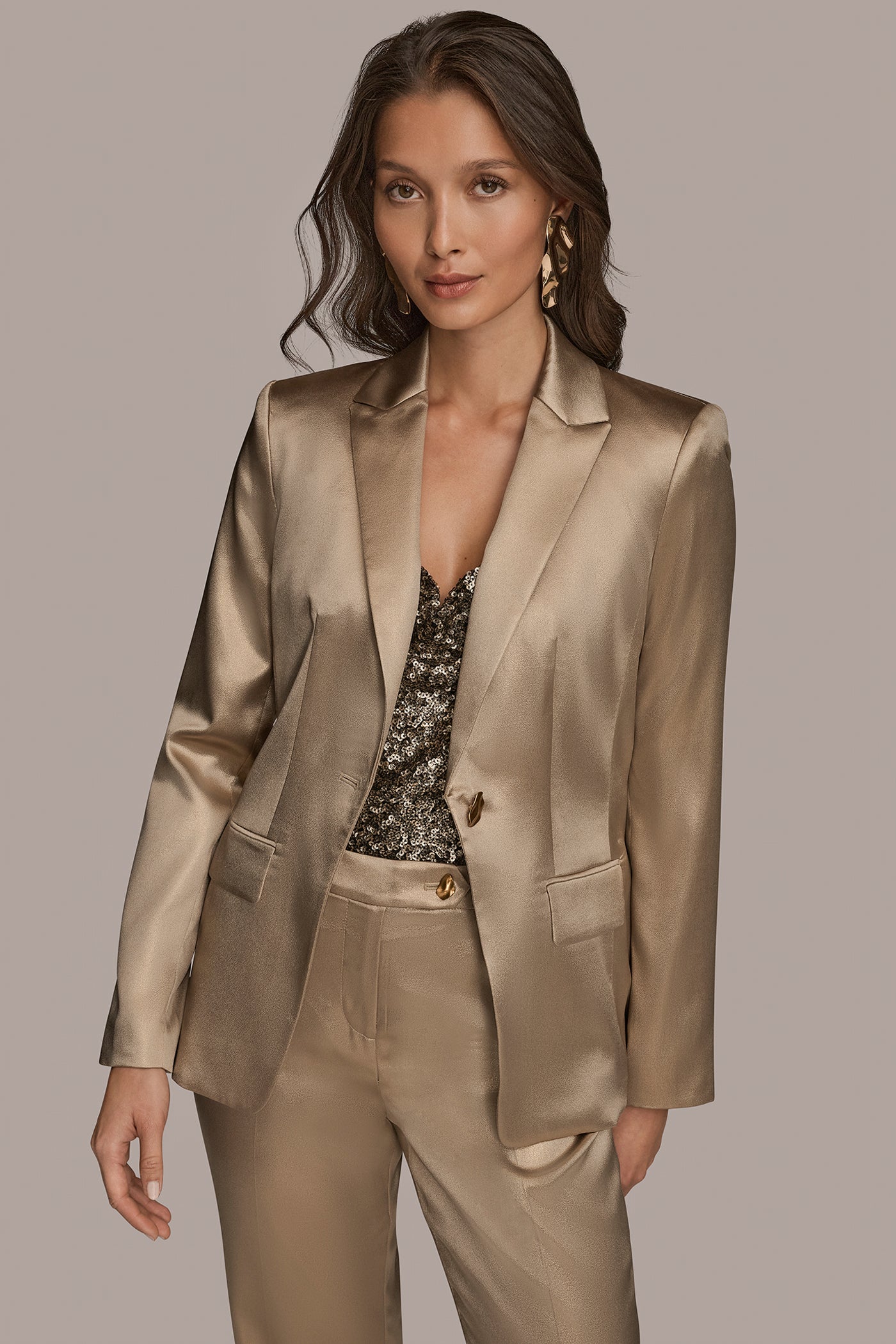 NOVELTY ONE BUTTON JACKET | View 1 | Suits and Separates