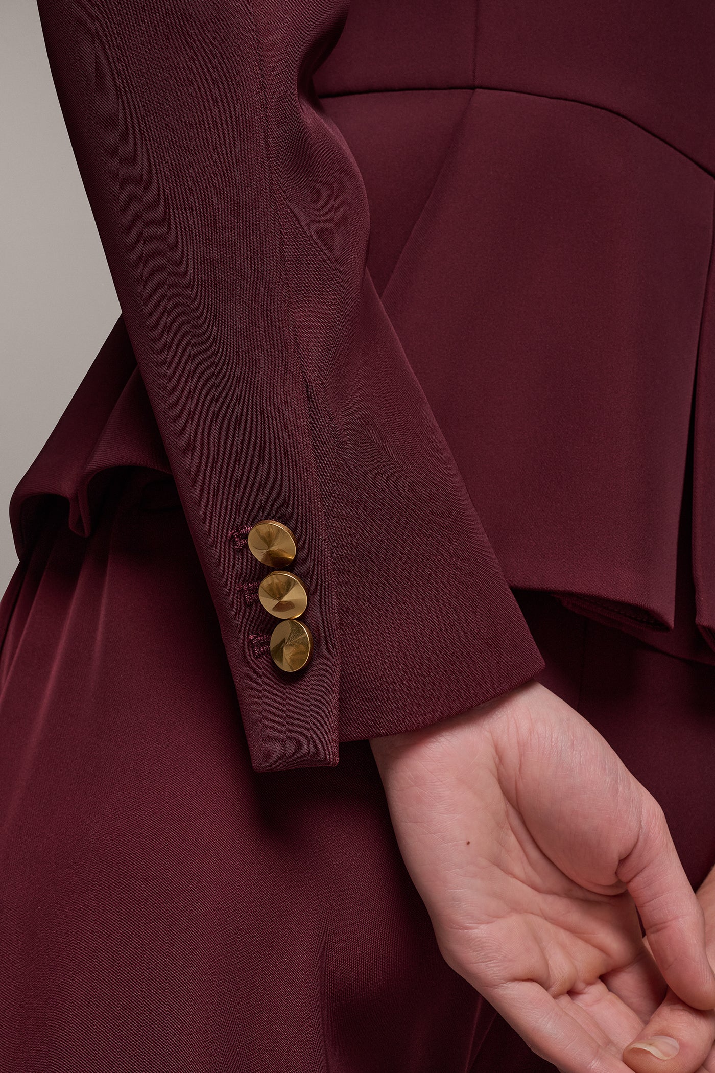 ONE BUTTON PEPLUM BLAZER VIEW 7