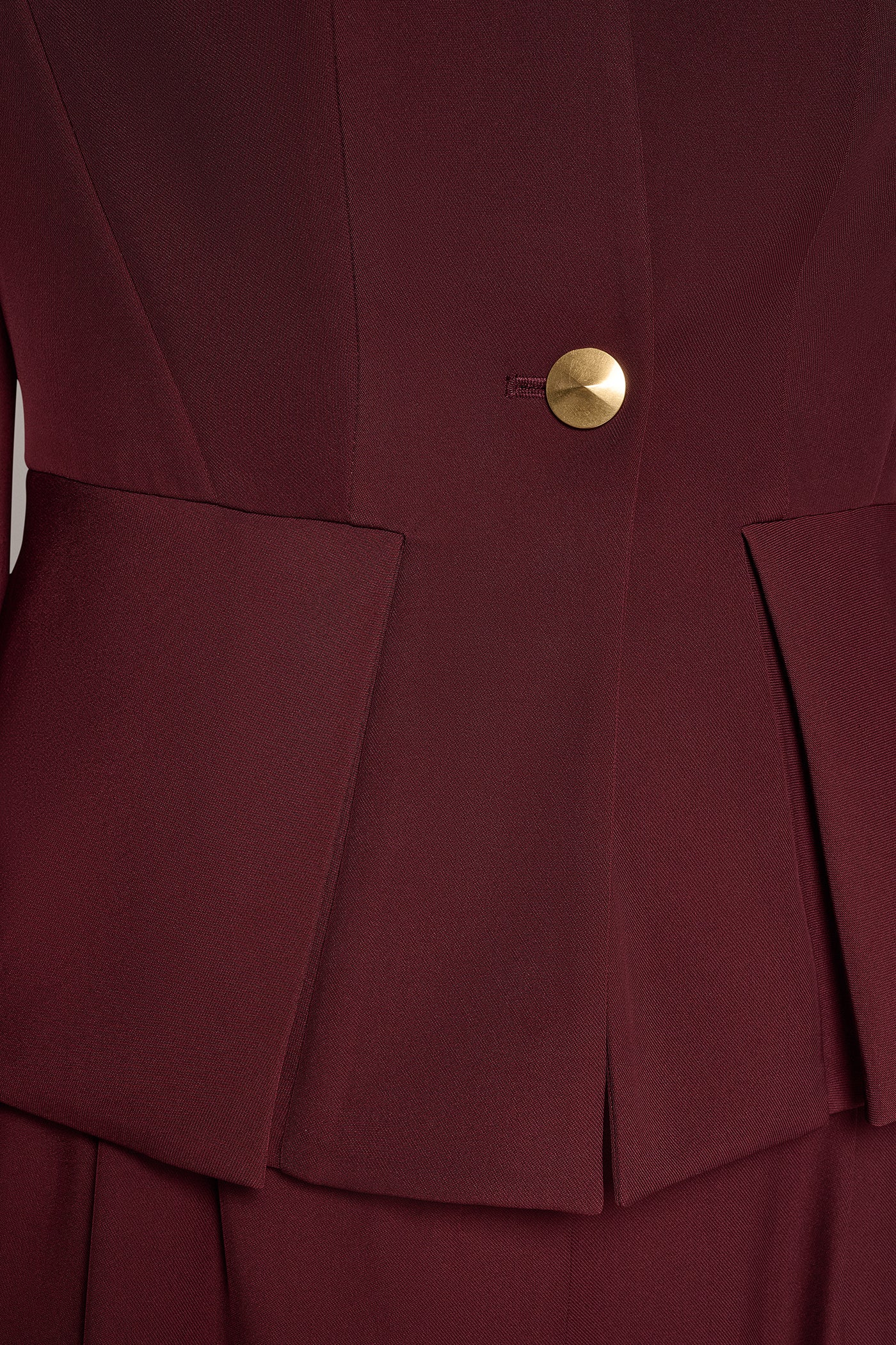 ONE BUTTON PEPLUM BLAZER VIEW 5