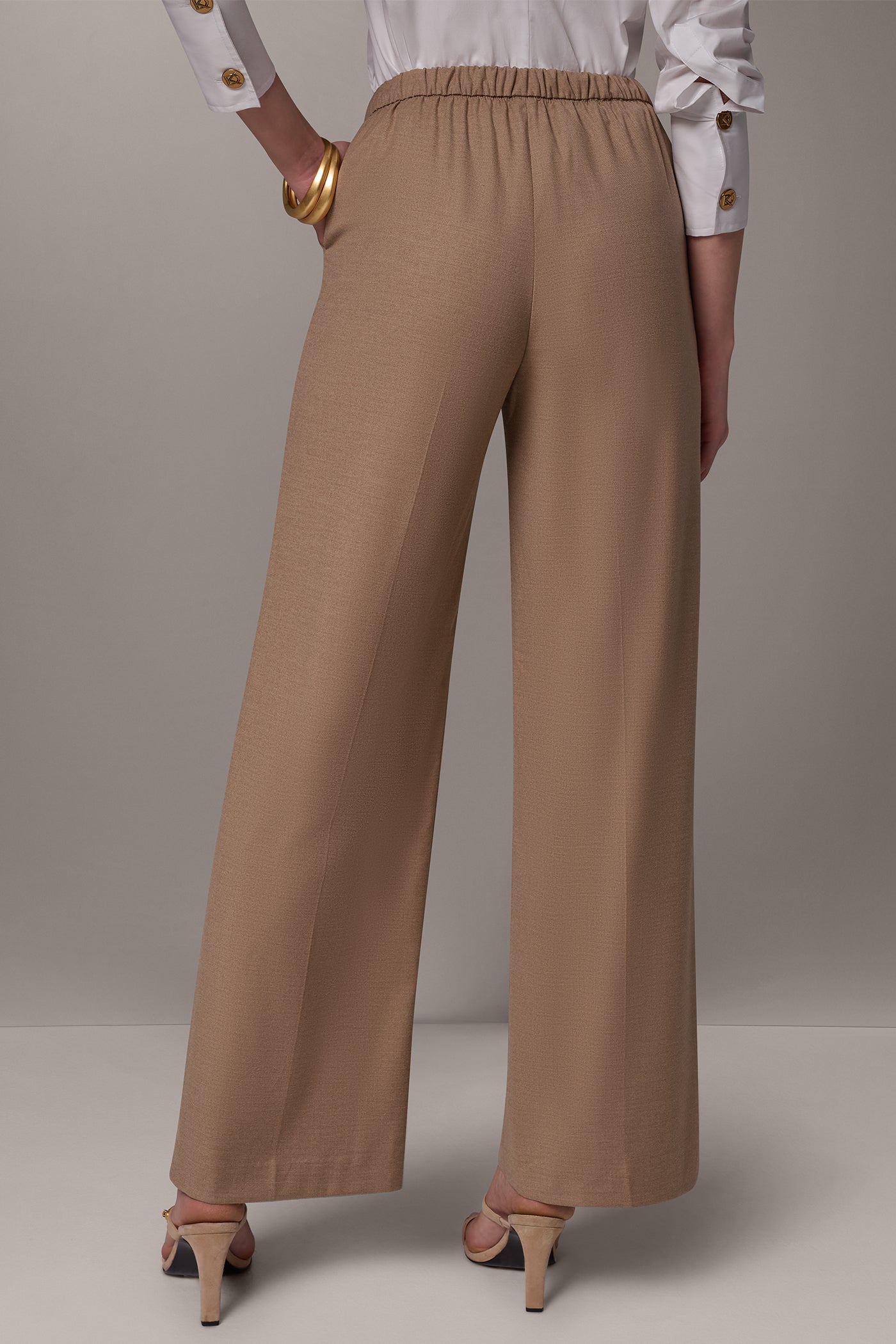 MID-RISE PULL-ON WIDE-LEG SUIT PANT VIEW 4