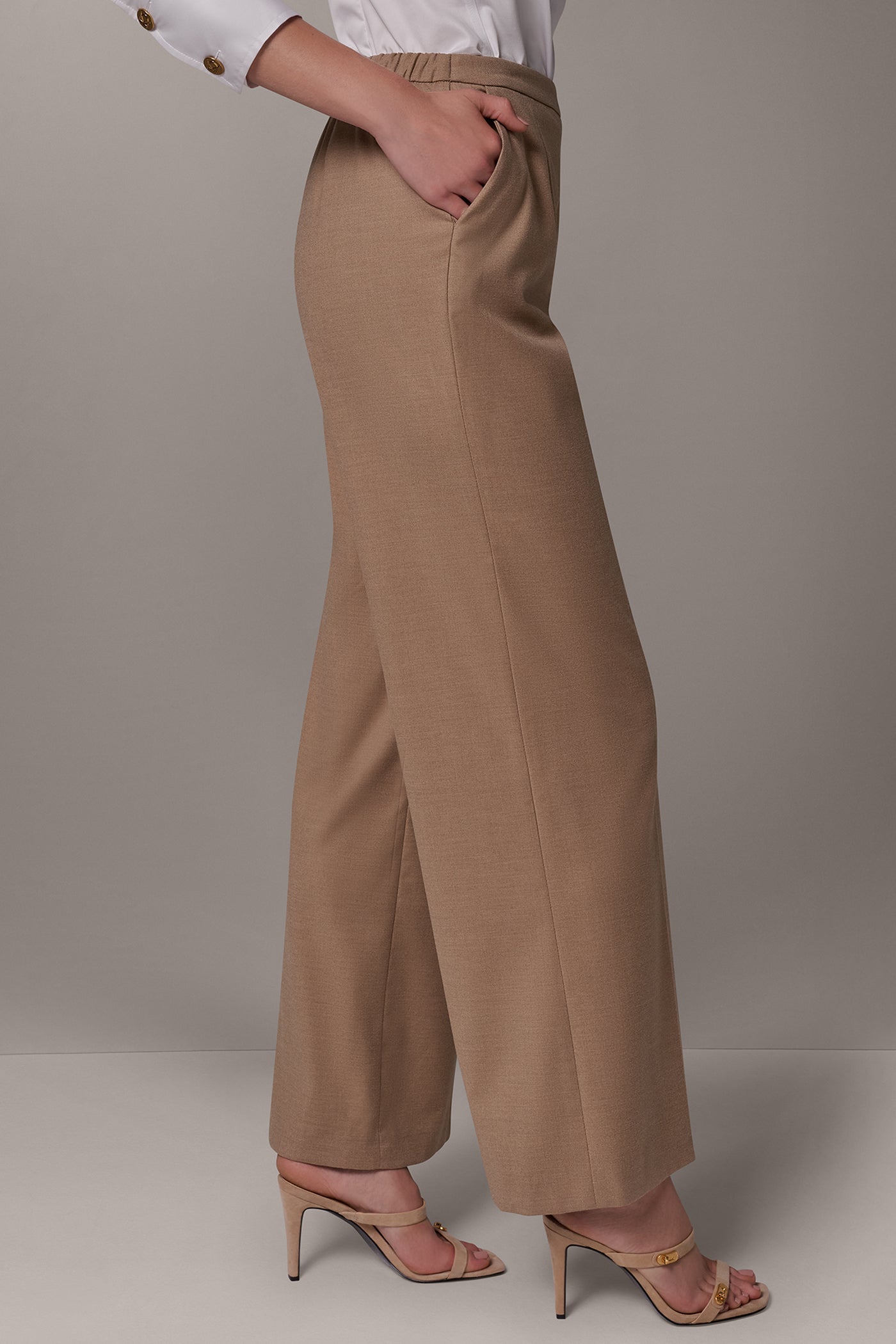 MID-RISE PULL-ON WIDE-LEG SUIT PANT VIEW 5