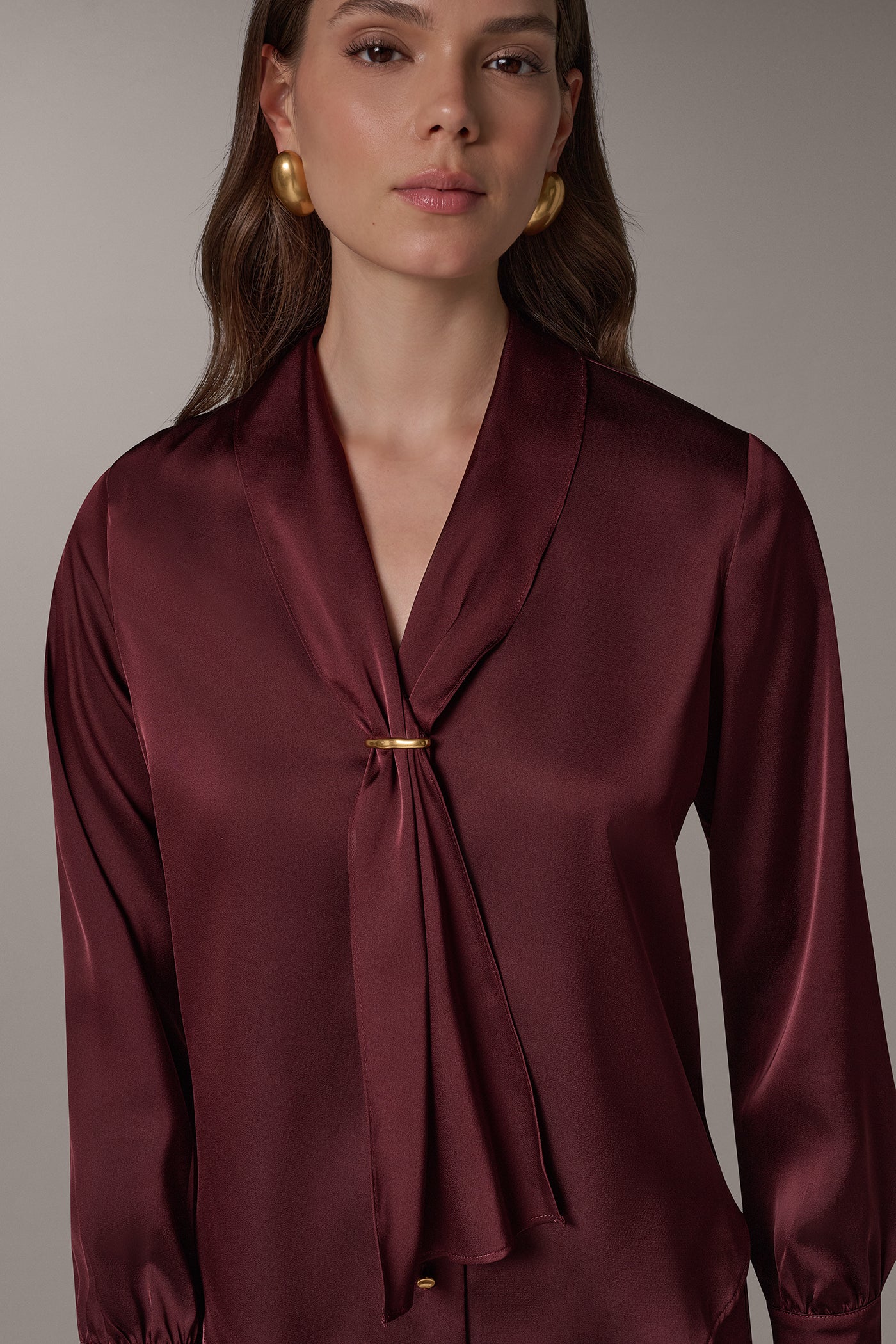 SCARF NECK BLOUSE VIEW 2
