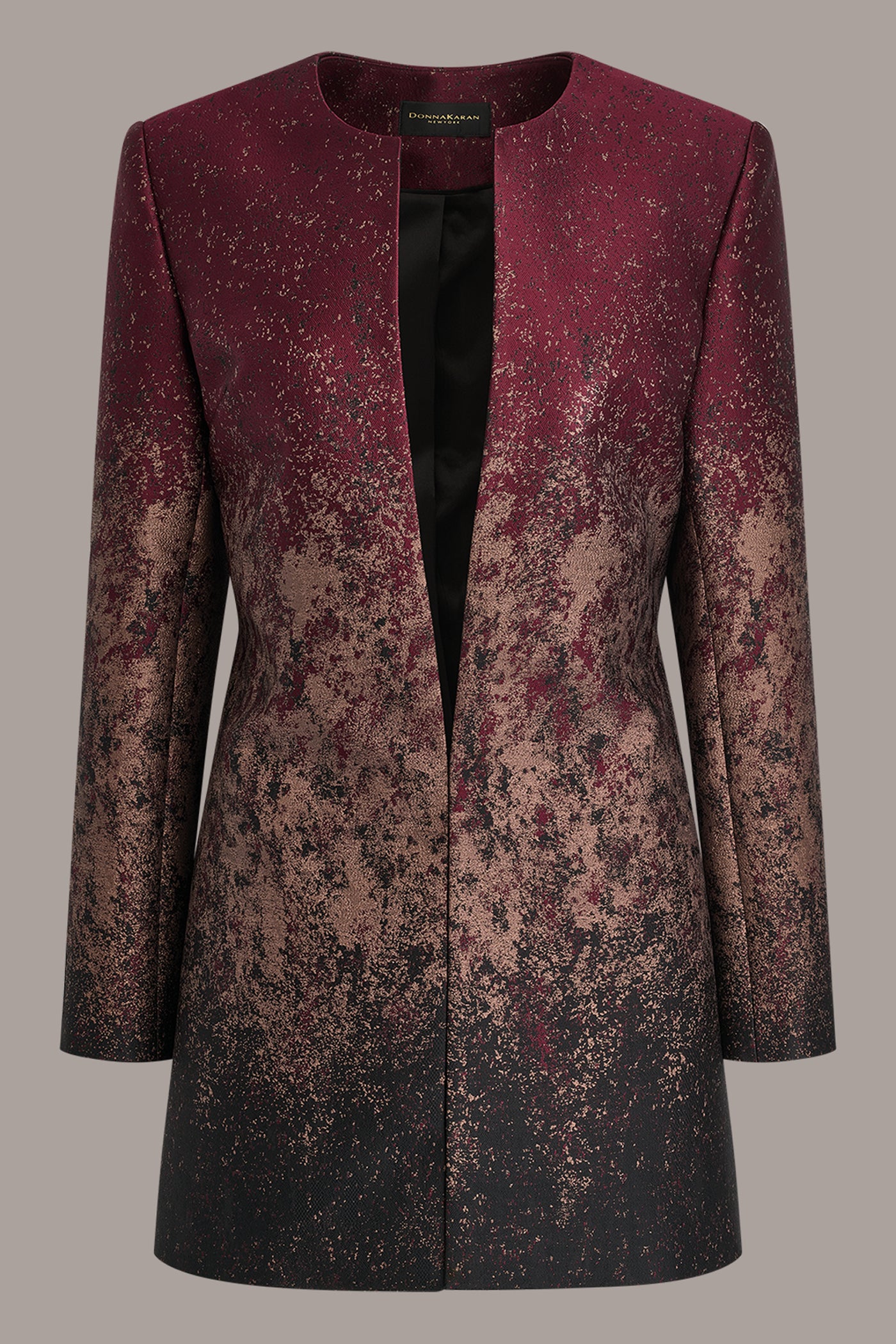 METALLIC OPEN-FRONT JACKET VIEW 10