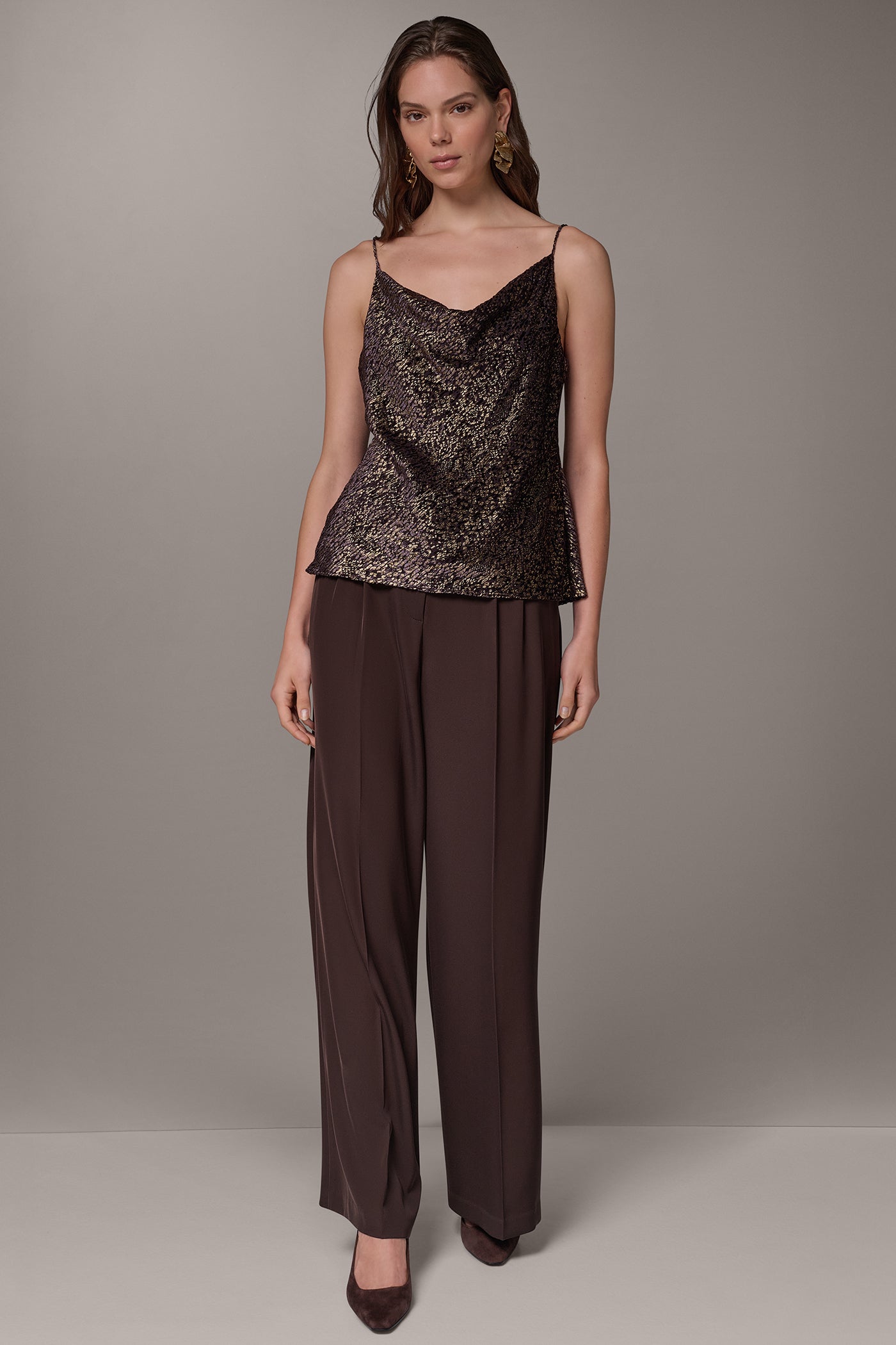 METALLIC SNAKE EFFECT BURNOUT CAMI VIEW 7