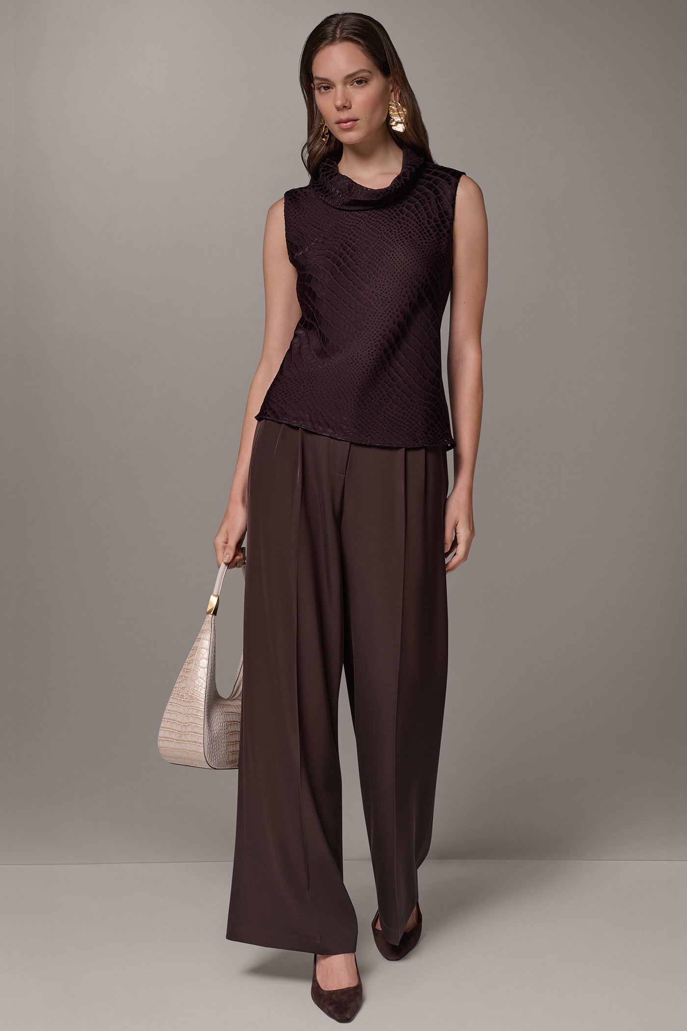 SNAKE-EFFECT BURNOUT BLOUSE VIEW 6