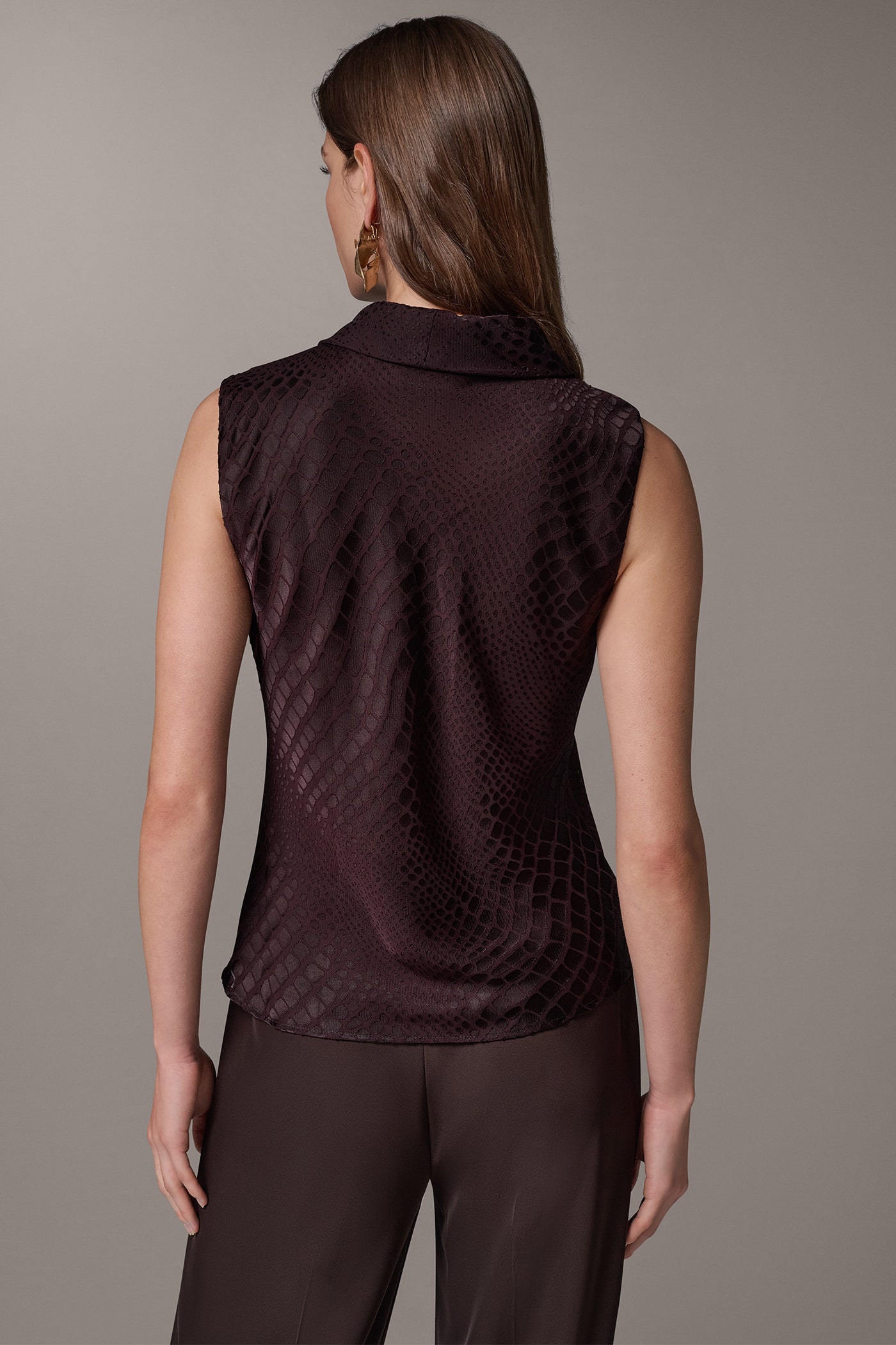 SNAKE-EFFECT BURNOUT BLOUSE VIEW 2