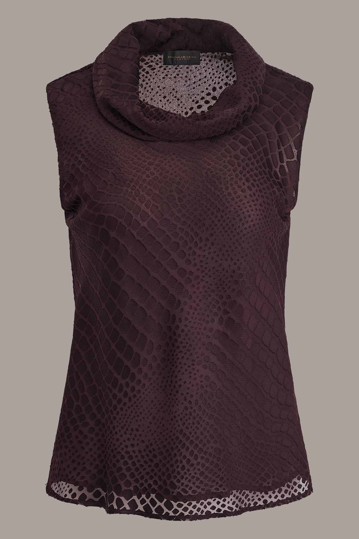 SNAKE-EFFECT BURNOUT BLOUSE VIEW 9
