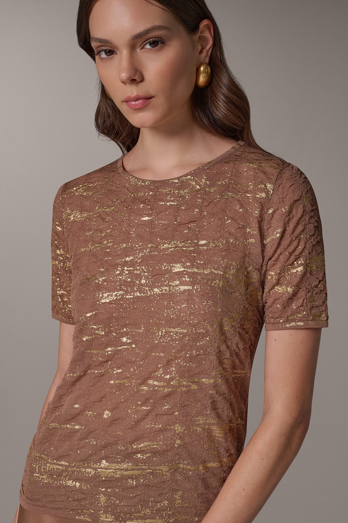 METALLIC SHEER SWEATER (alternate view)