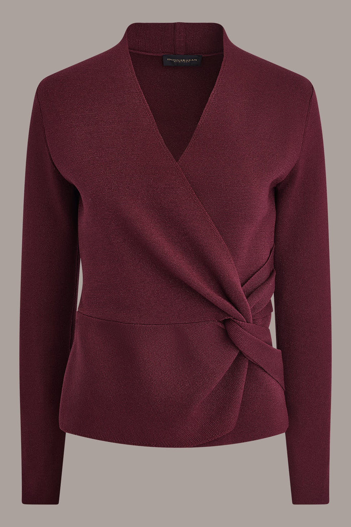 WRAP-EFFECT TWIST WAIST SWEATER VIEW 8 | New clothing