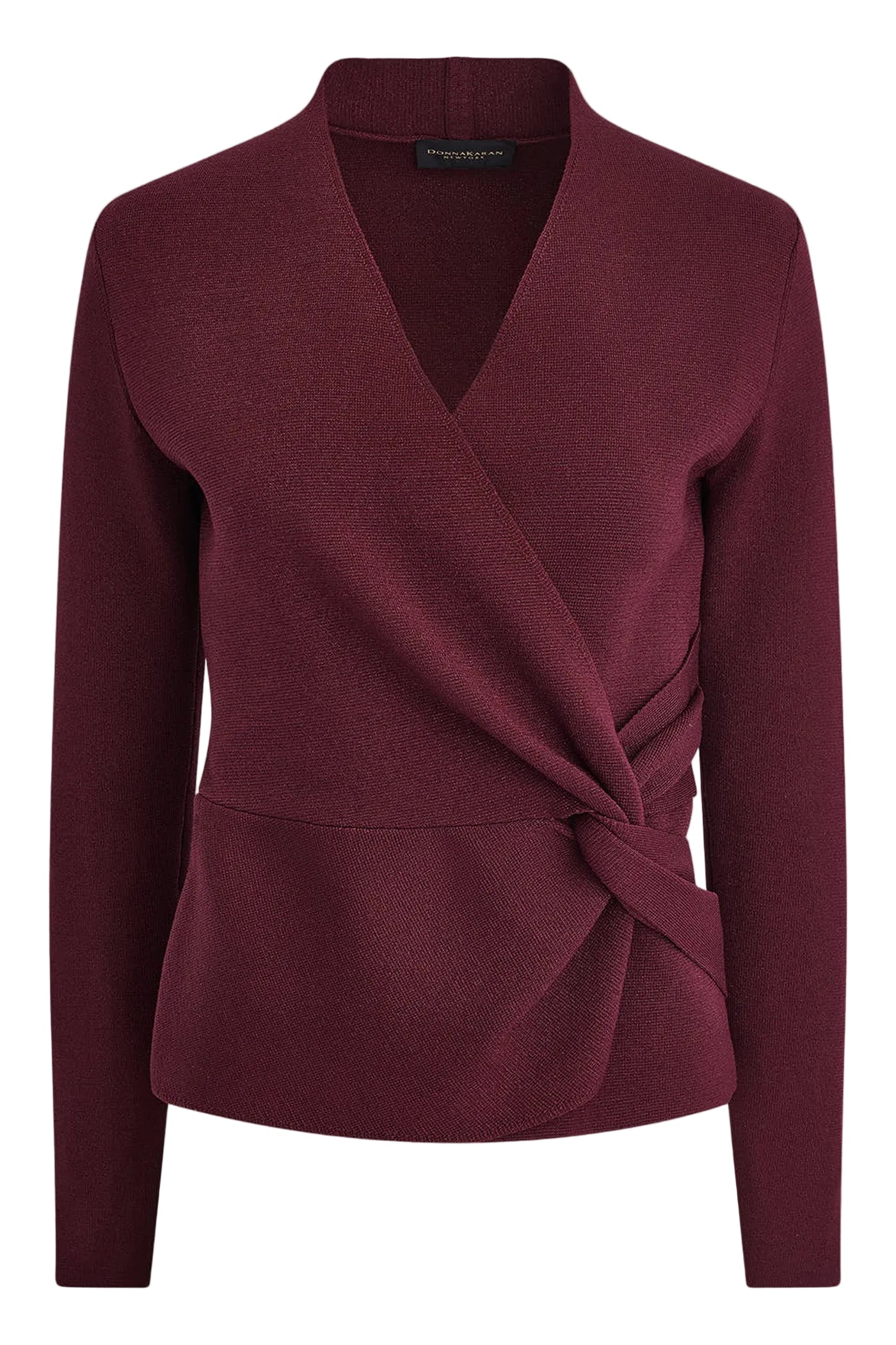 WRAP-EFFECT TWIST WAIST SWEATER VIEW 2