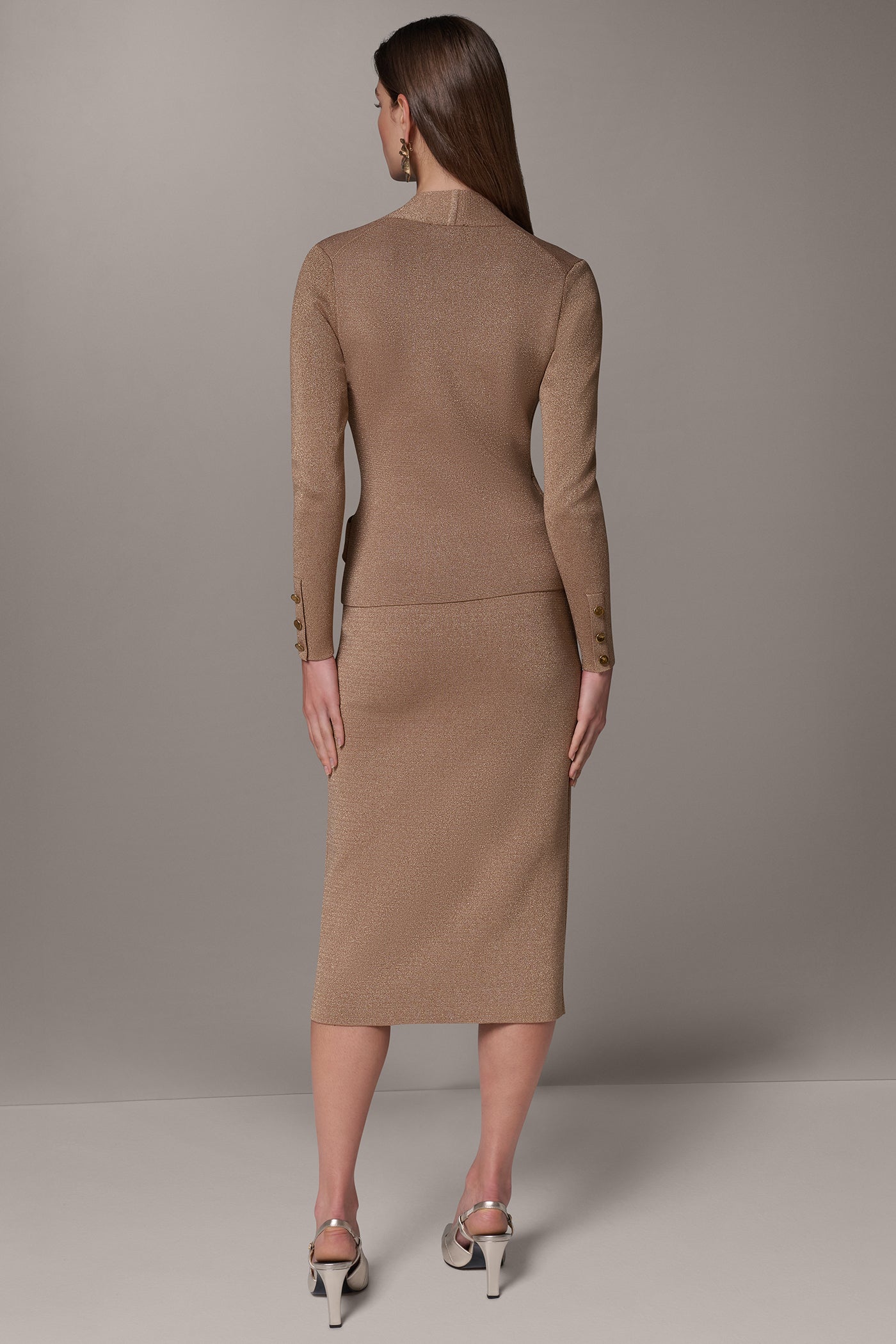 FAUX-WRAP SWEATER TOP VIEW 8