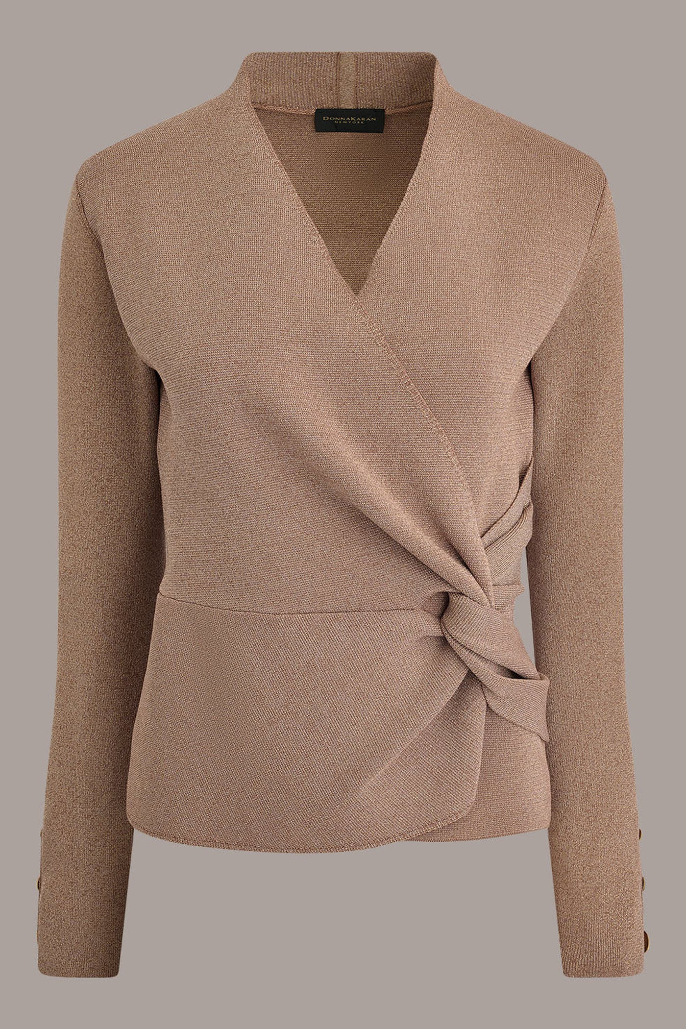WRAP-EFFECT TWIST WAIST SWEATER VIEW 11 | Wear to Work