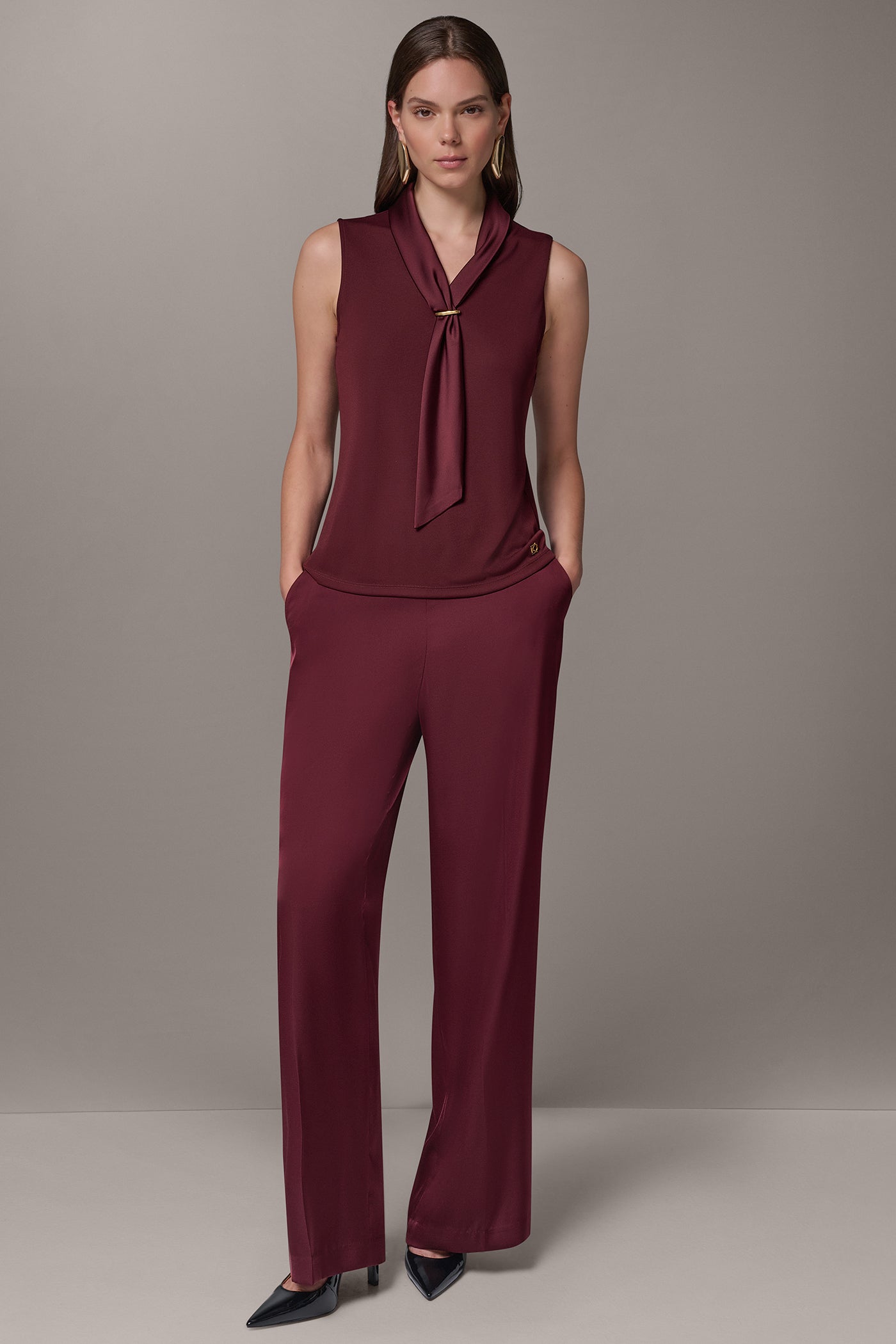 SCARF NECK BLOUSE VIEW 7