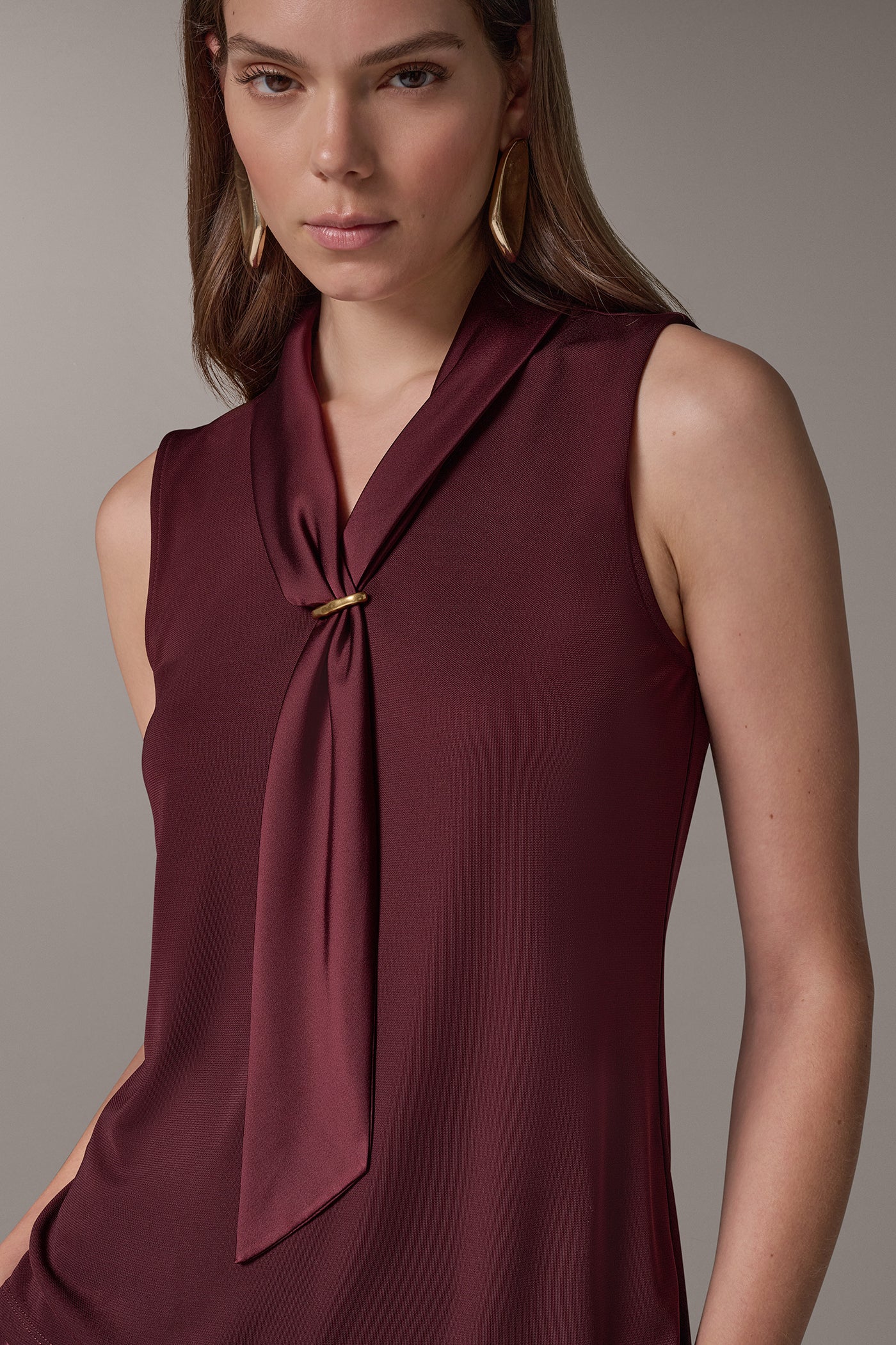 SCARF NECK BLOUSE VIEW 4