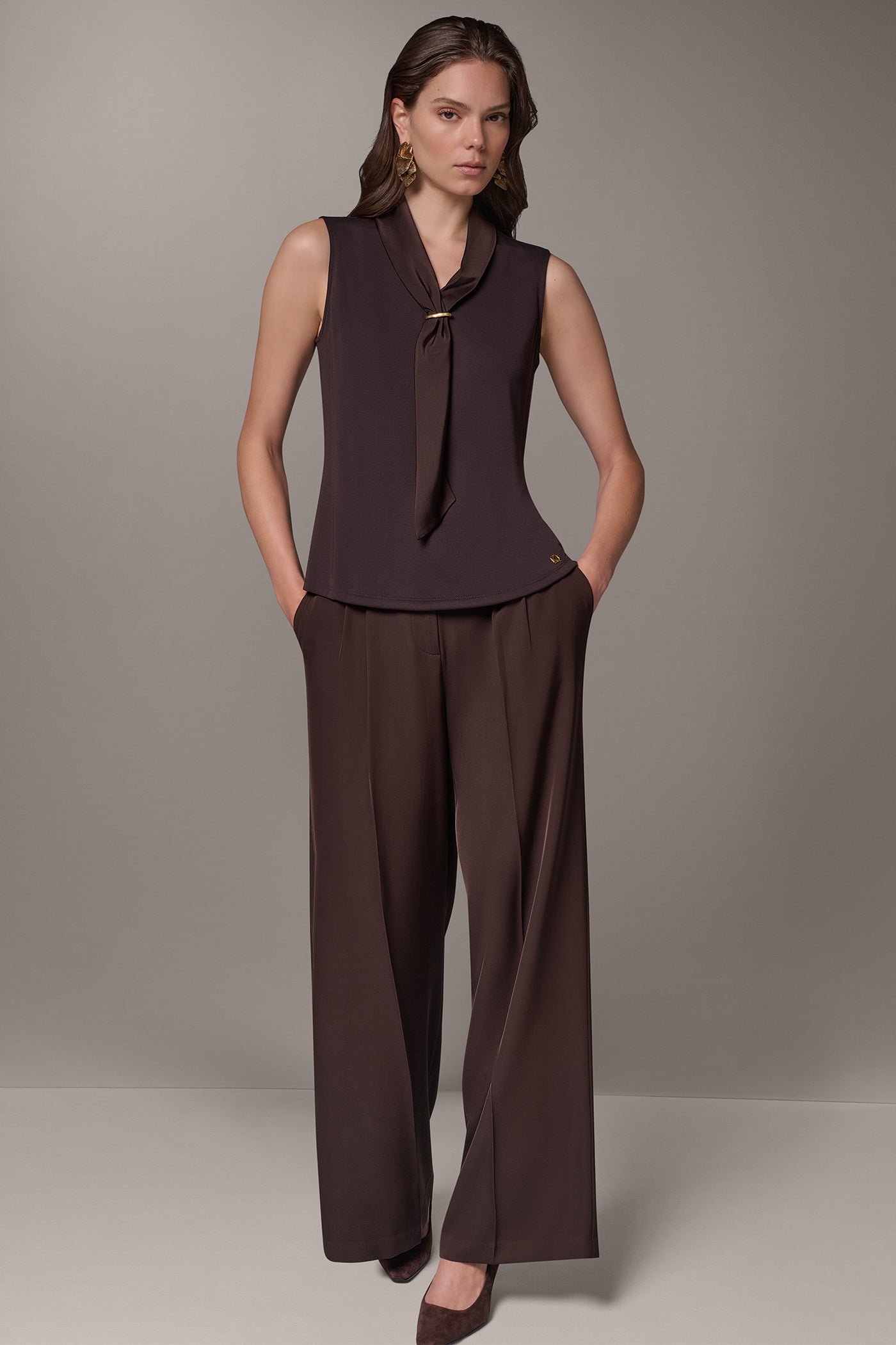 SCARF NECK BLOUSE VIEW 7