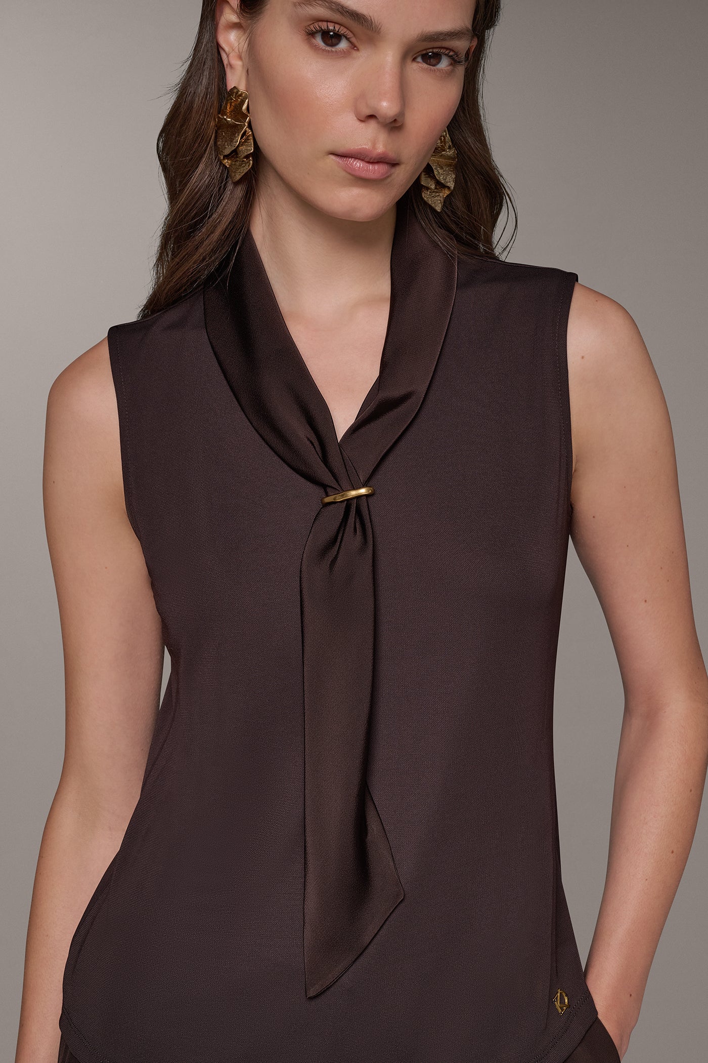 SCARF NECK BLOUSE VIEW 2
