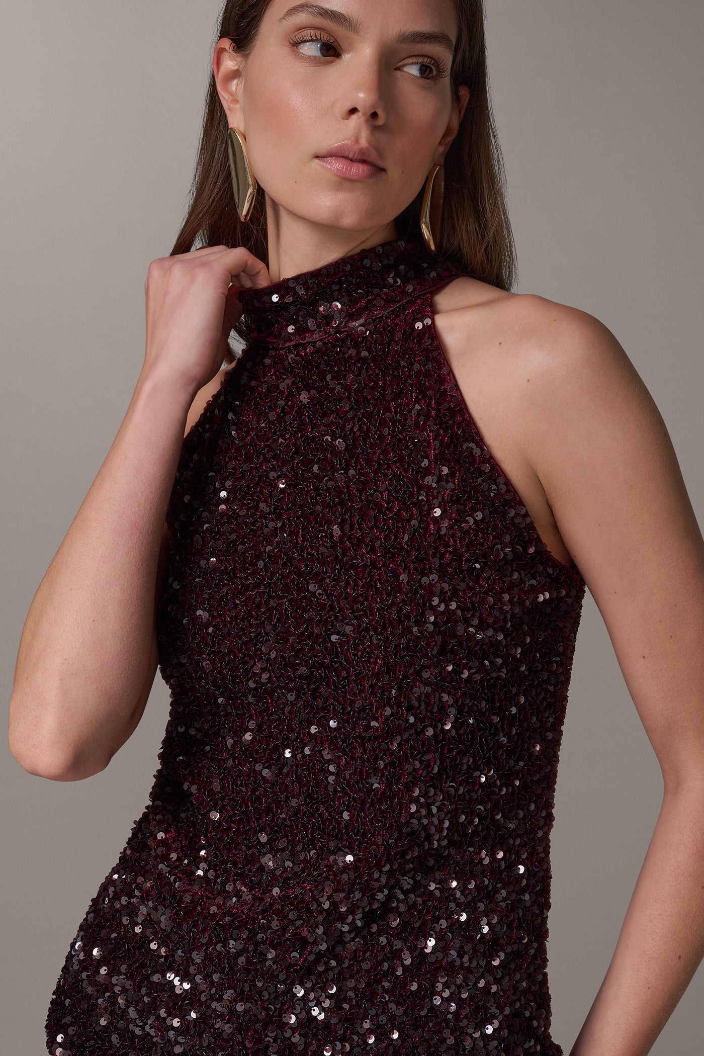 TURTLE-NECK SEQUIN TOP VIEW 2