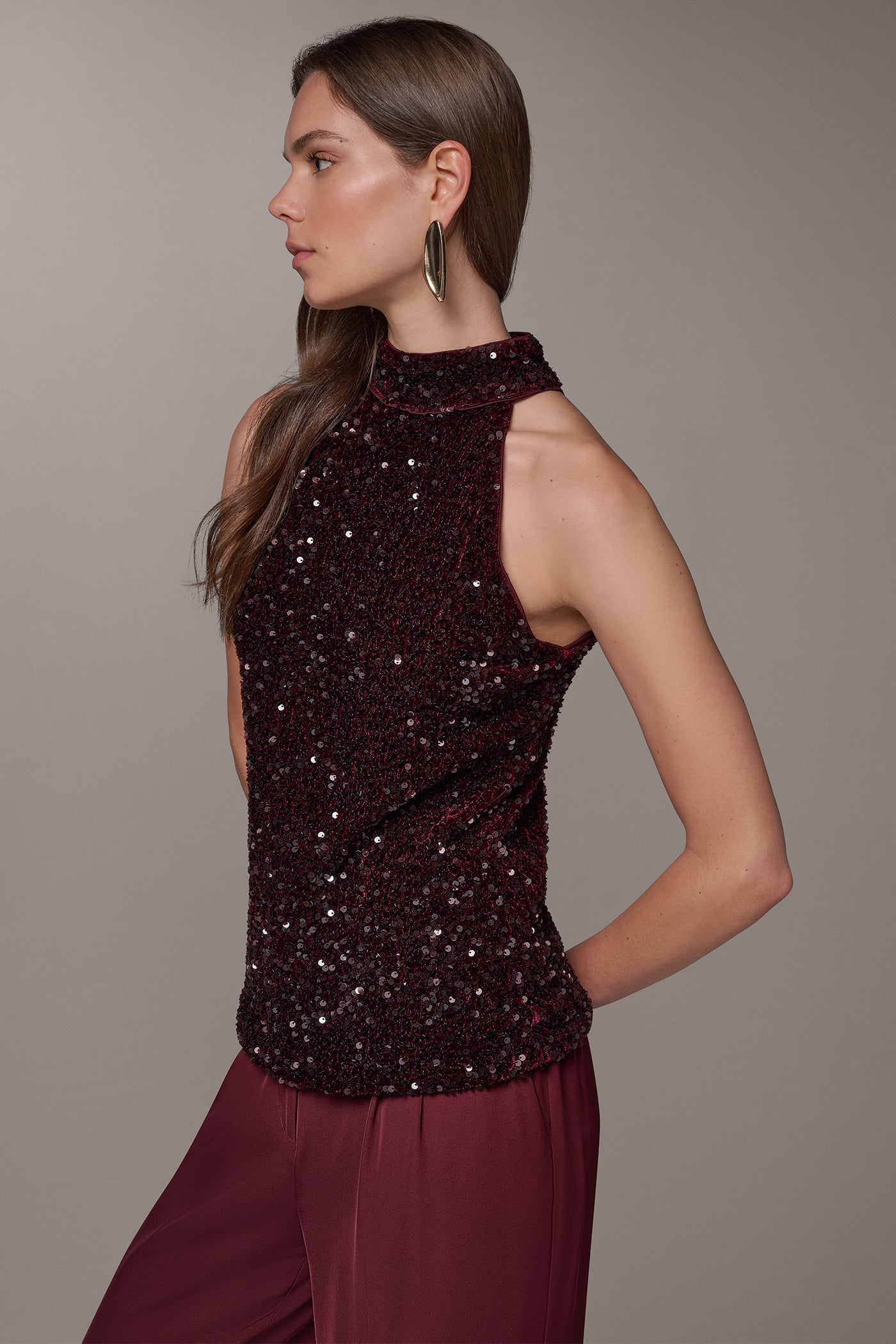 TURTLE-NECK SEQUIN TOP VIEW 4