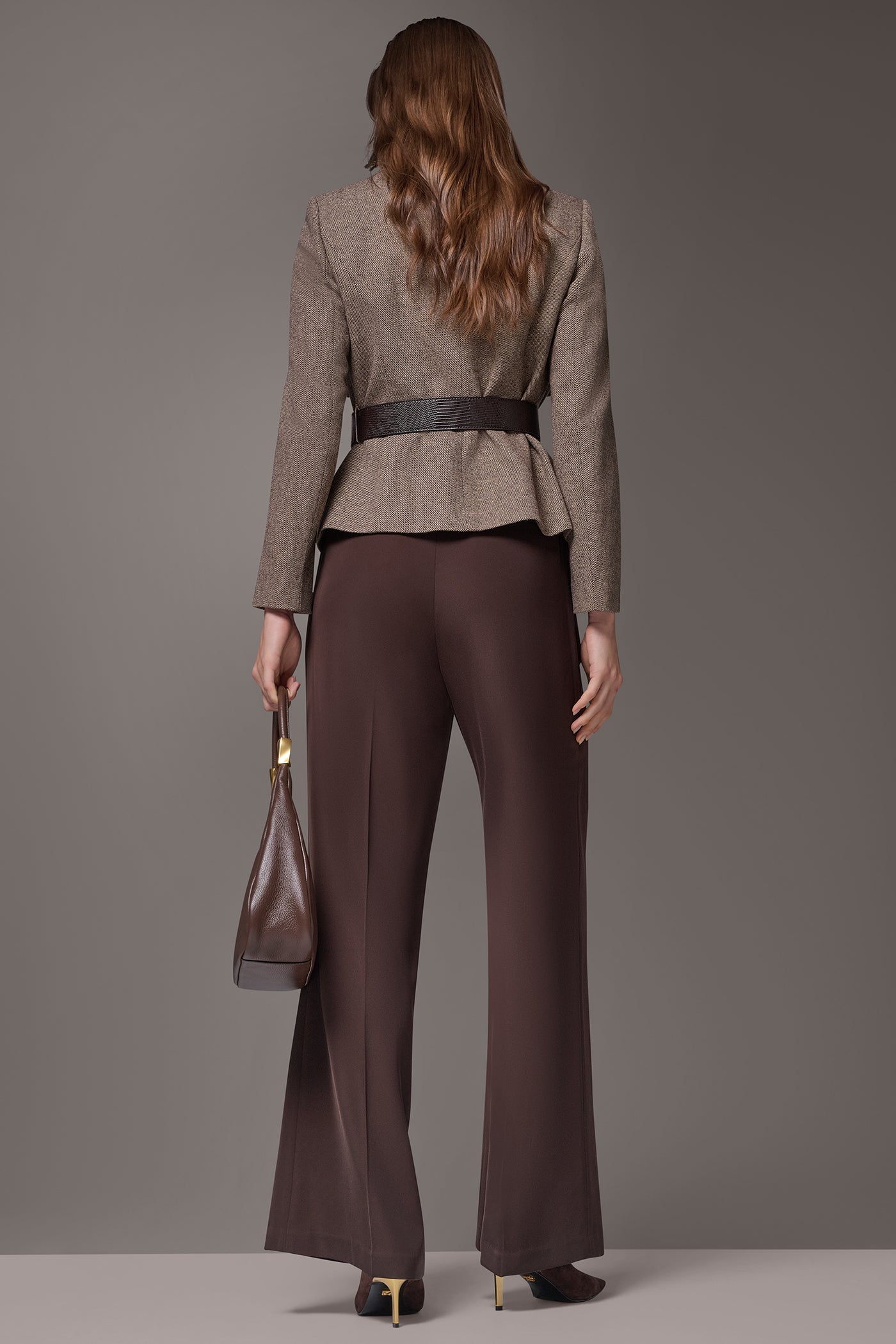 WIDE LAPEL BELTEDE BLAZER VIEW 11
