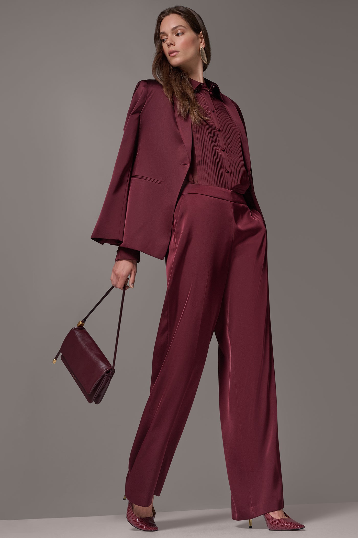 ONE-BUTTON SUIT BLAZER VIEW 14