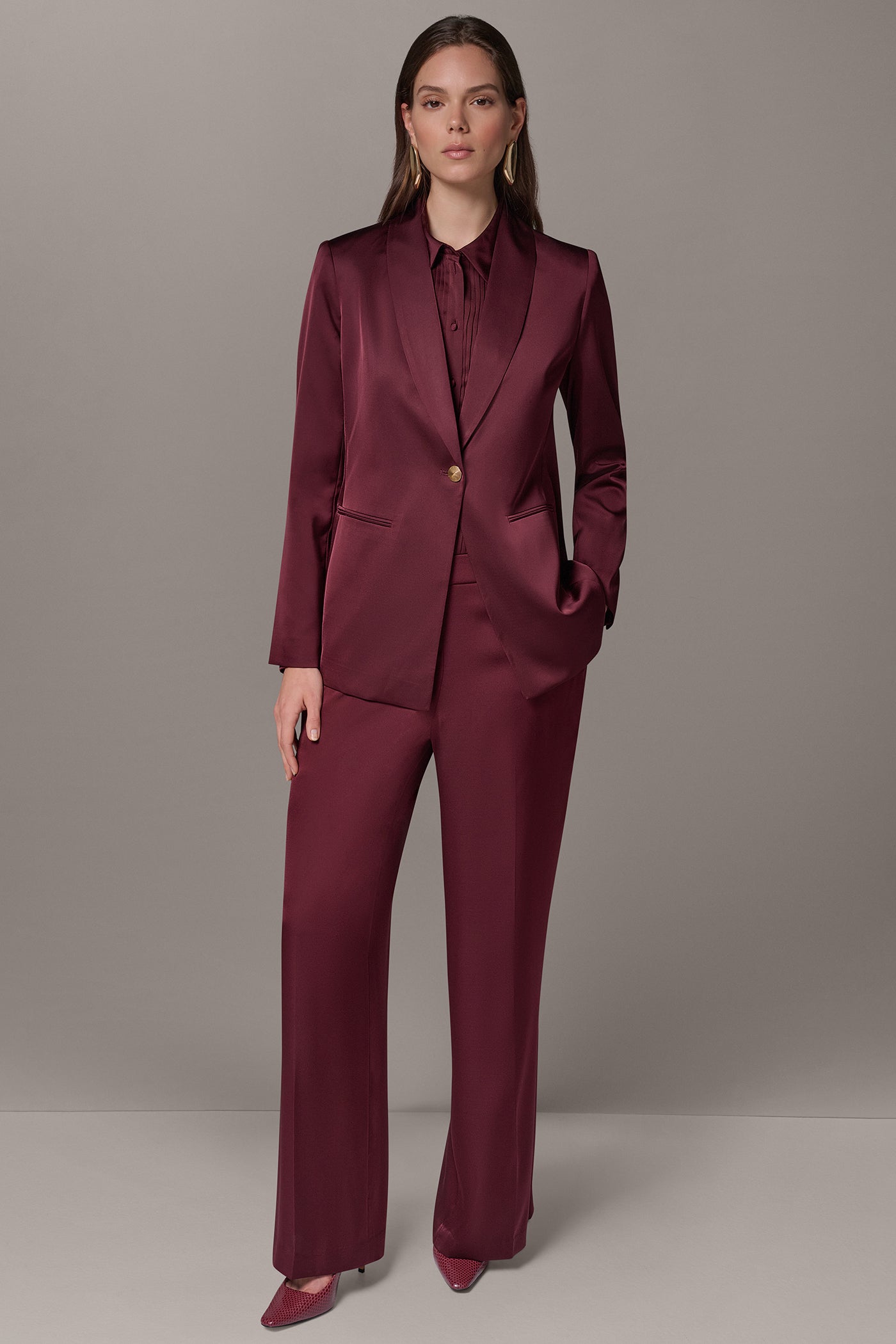 ONE-BUTTON SUIT BLAZER VIEW 10