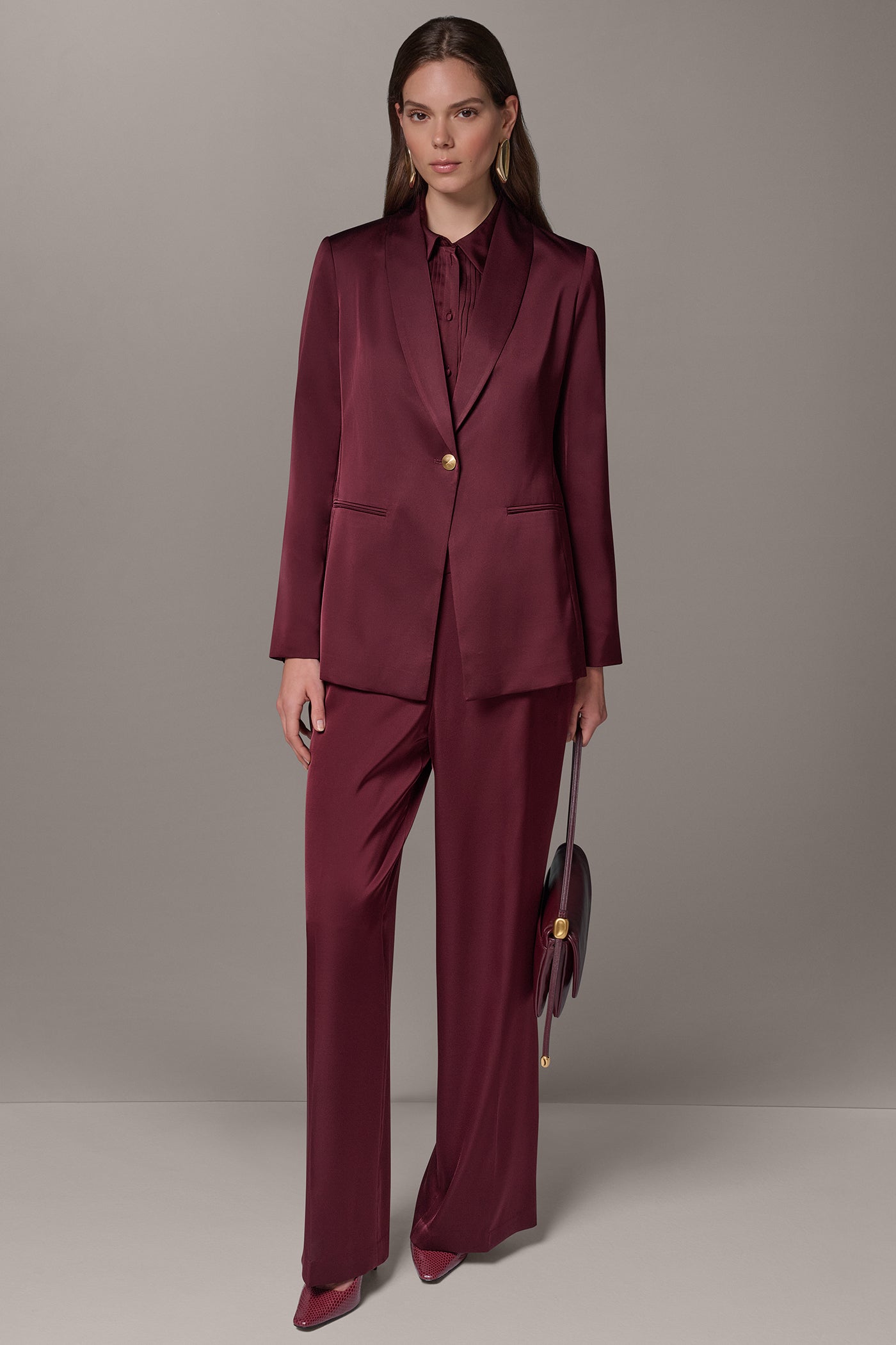 ONE-BUTTON SUIT BLAZER VIEW 12