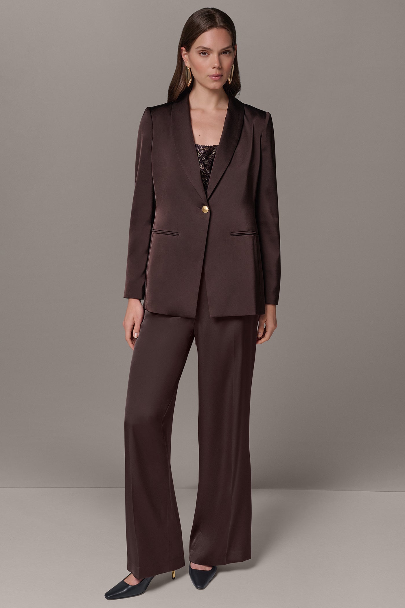 ONE-BUTTON SUIT BLAZER VIEW 8