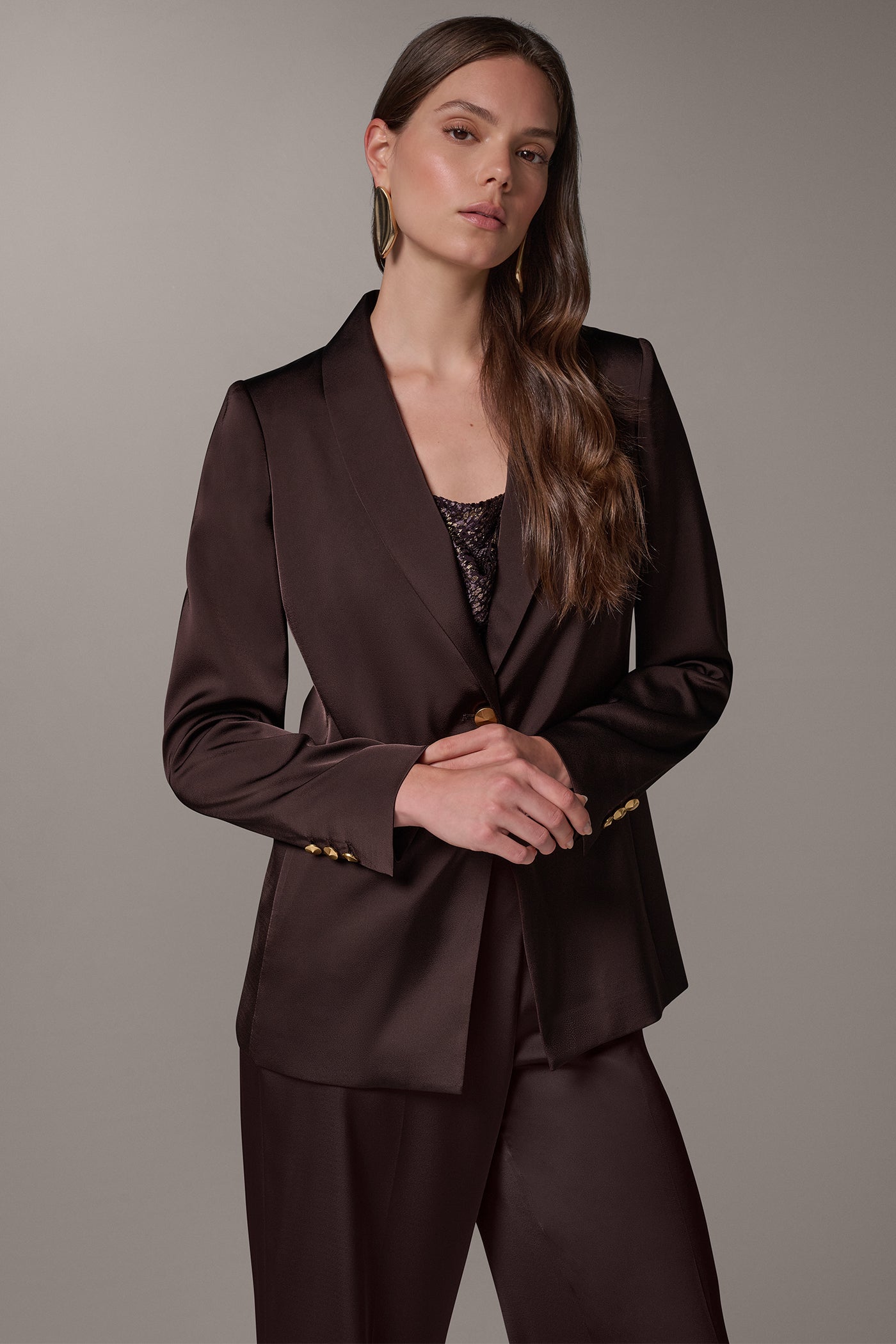 ONE-BUTTON SUIT BLAZER VIEW 4