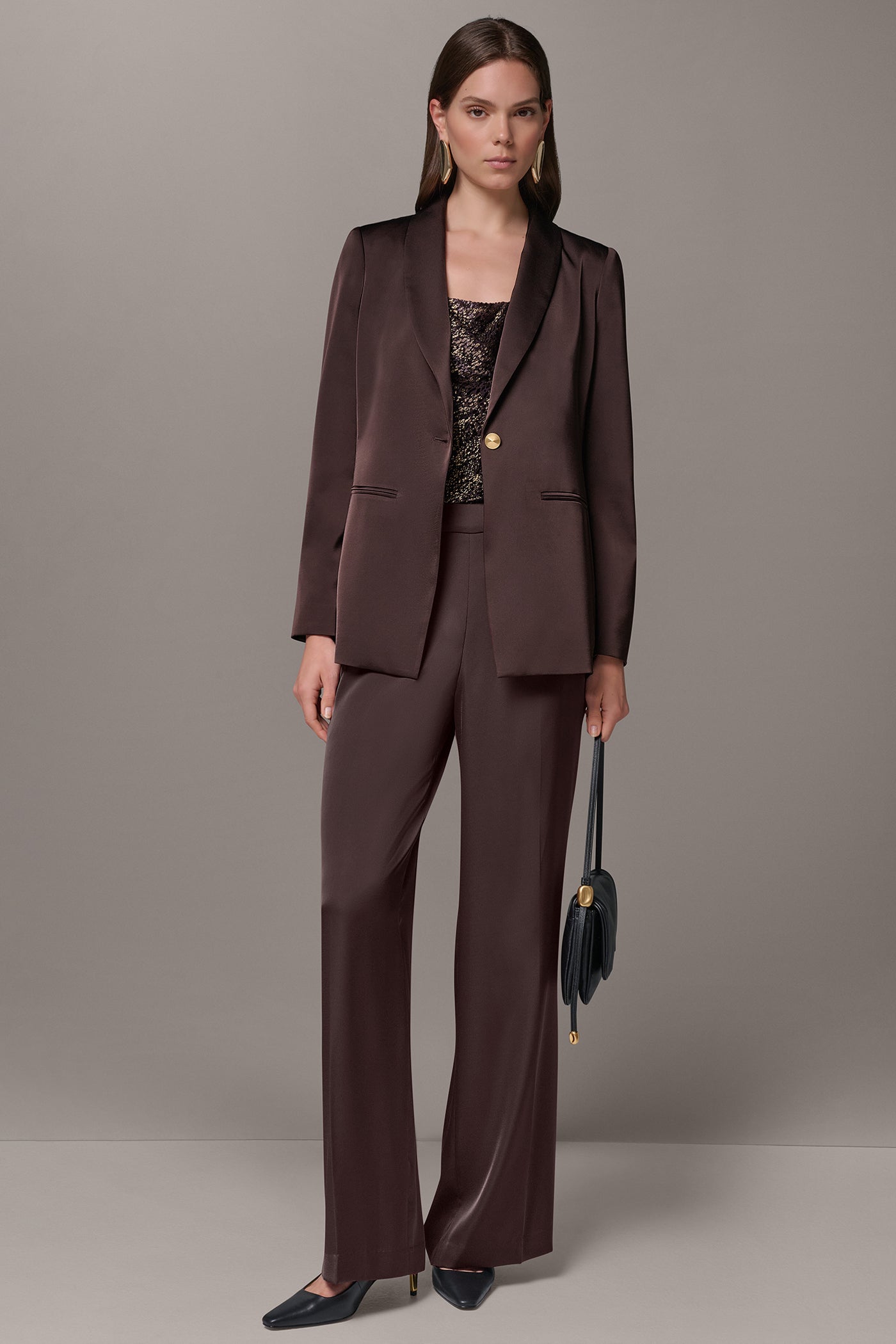 ONE-BUTTON SUIT BLAZER VIEW 10