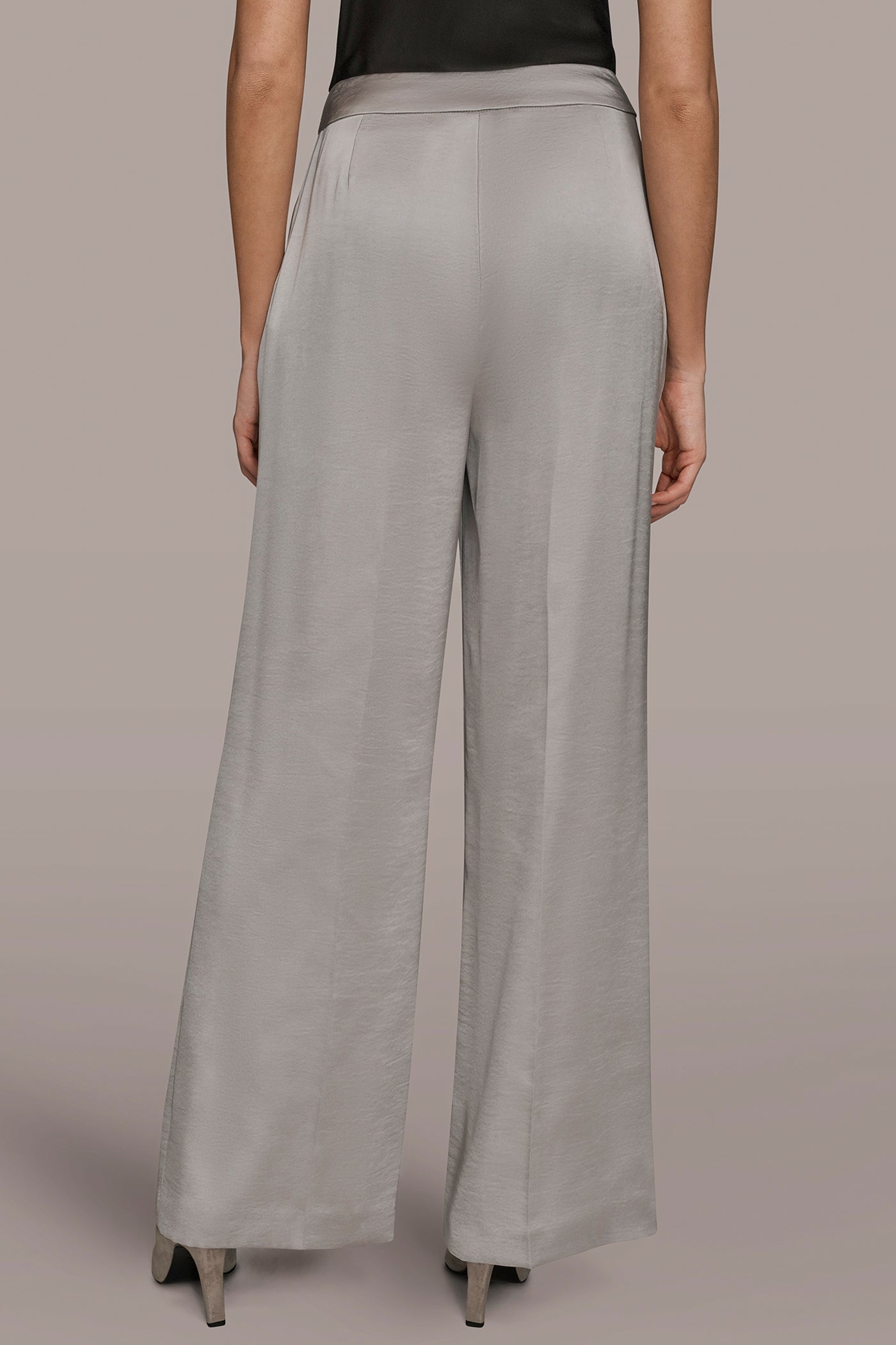 WIDE-LEG CLEAN FRONT PANT | View 2 | Holiday Collection