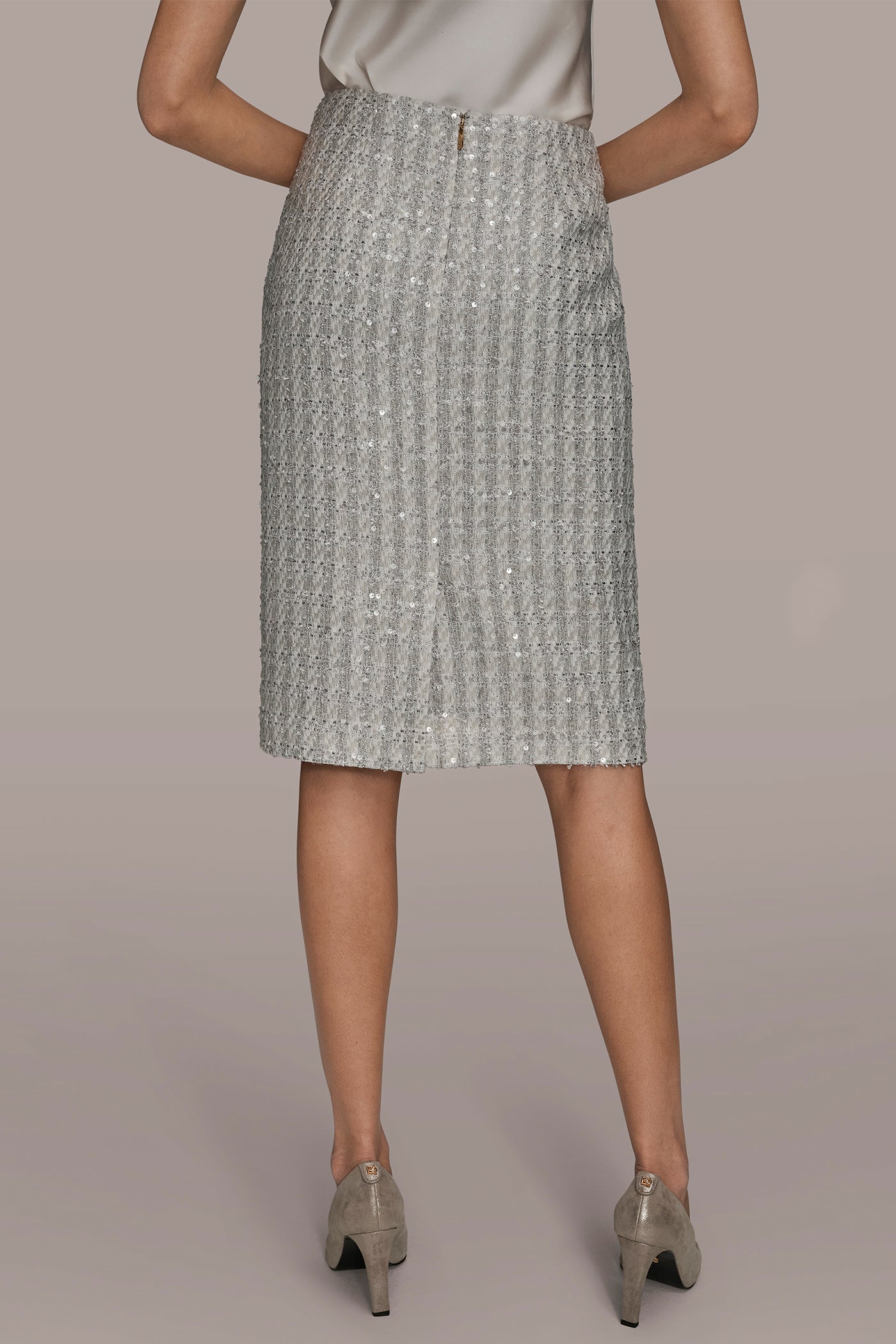 TWEED SEQUIN MIDI SKIRT | View 2 | Products