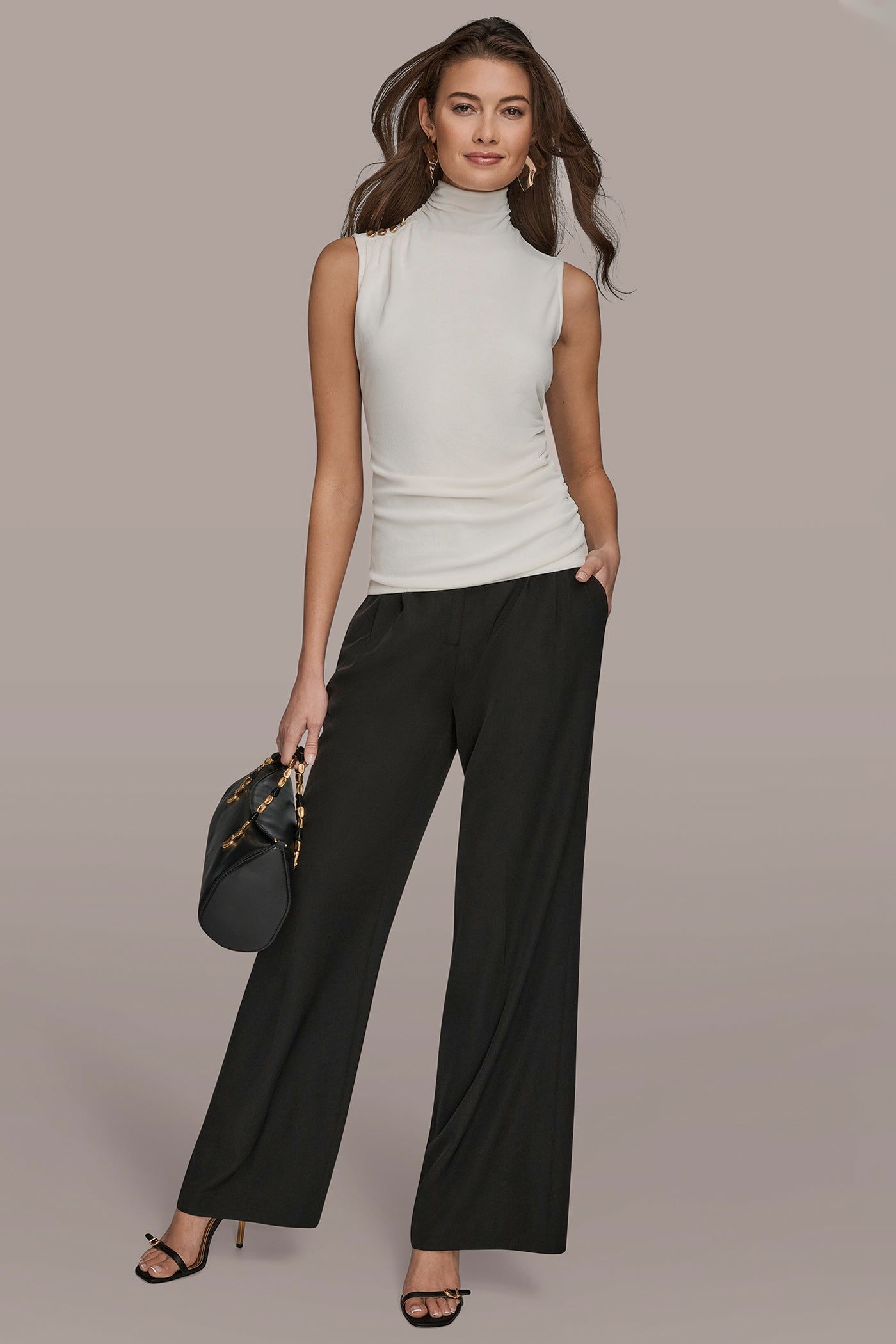 MOCK NECK BLOUSE VIEW 6 | Suits and Separates