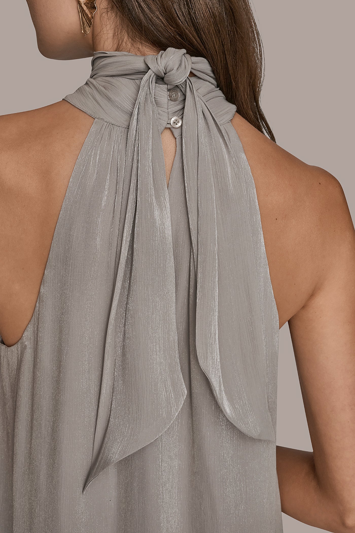 HALTER NECK SLEEVELESS BLOUSE VIEW 5 | Suits and Separates