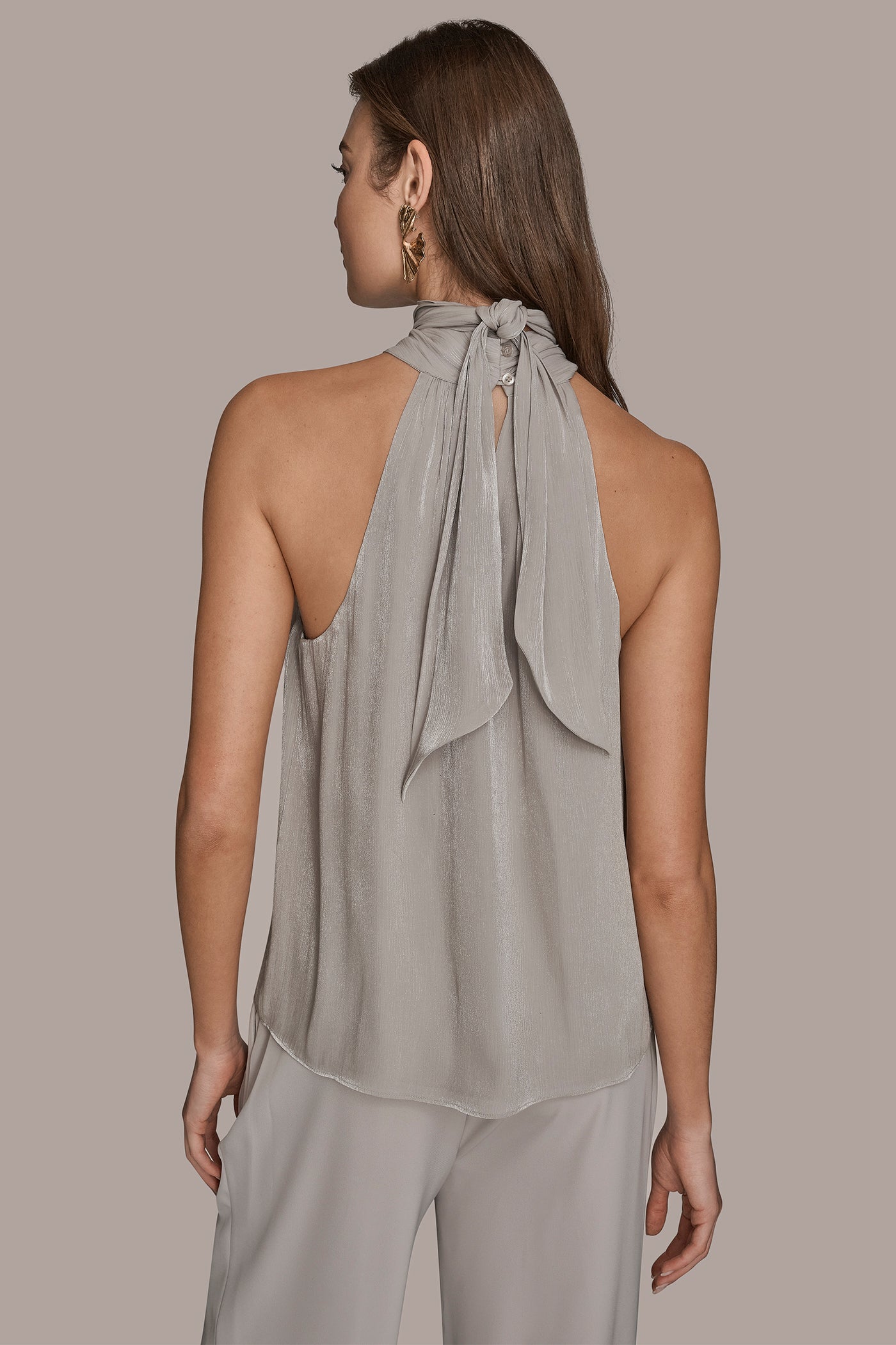 HALTER NECK SLEEVELESS BLOUSE | View 2 | Suits and Separates