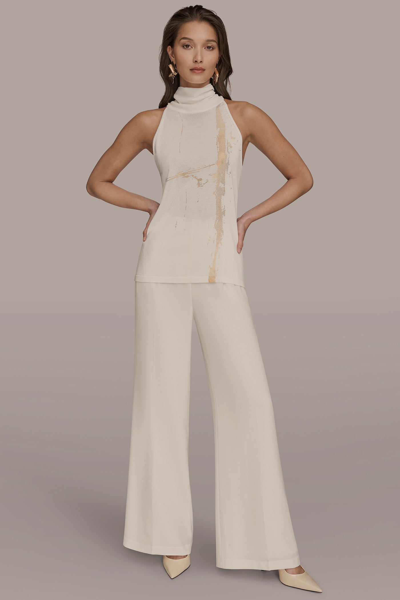 HALTER NECK PRINTED BLOUSE VIEW 7 | New Arrivals