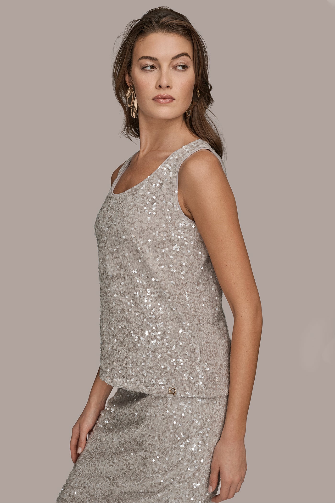 SEQUINED TANK VIEW 3 | Sale Clothing