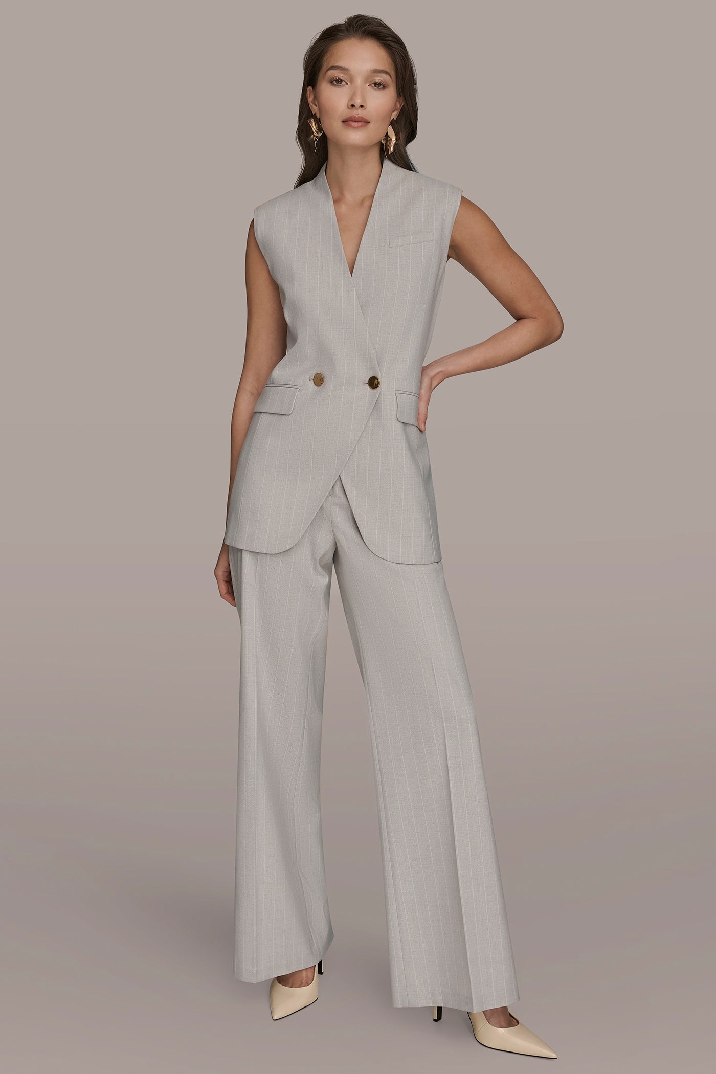 PINSTRIPE VEST VIEW 6 | Blazers & Vests