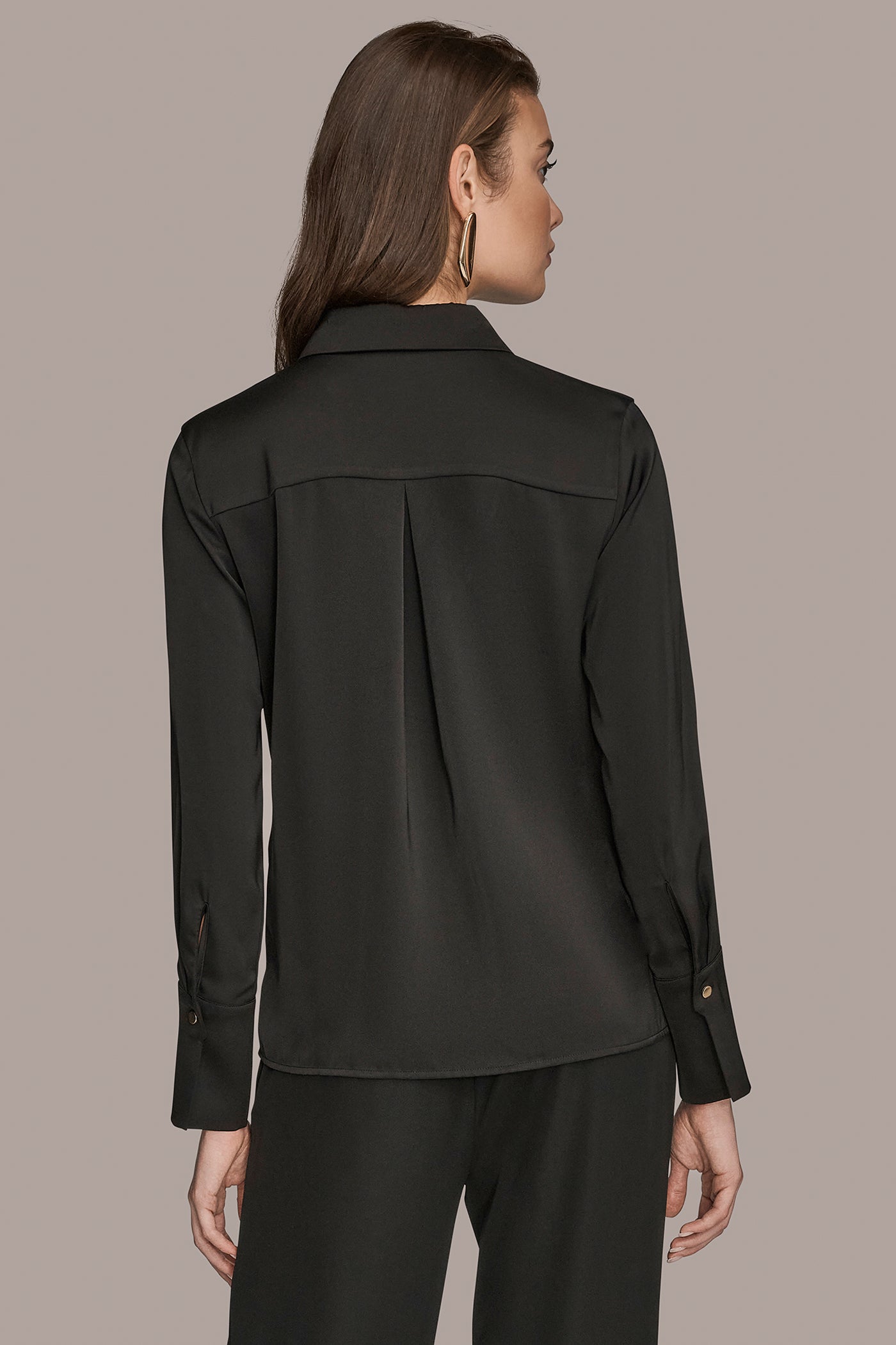 SILK BUTTON DOWN BLOUSE | View 2 | Suits and Separates