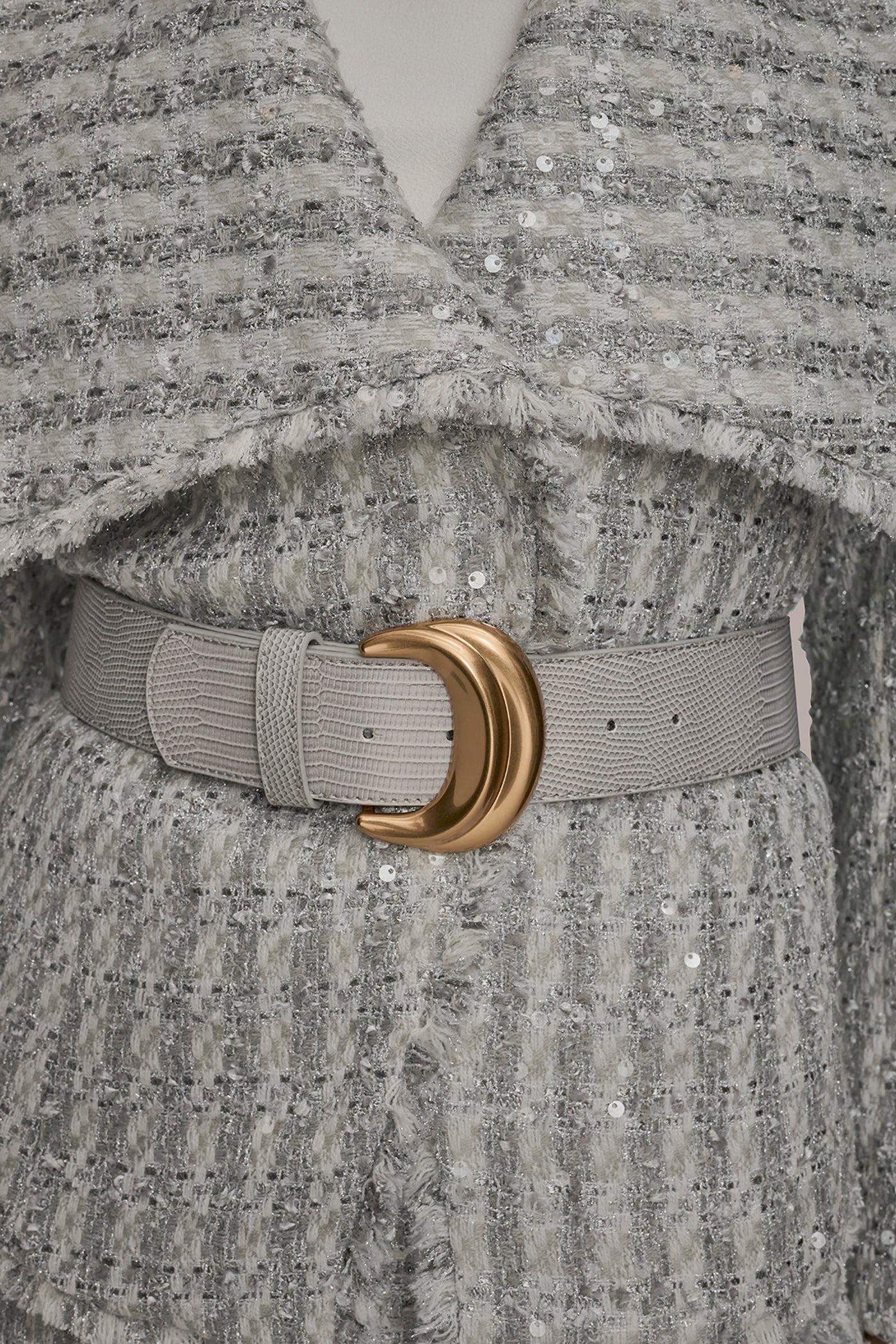 TWEED BELTED JACKET VIEW 6 | Luxe Layers