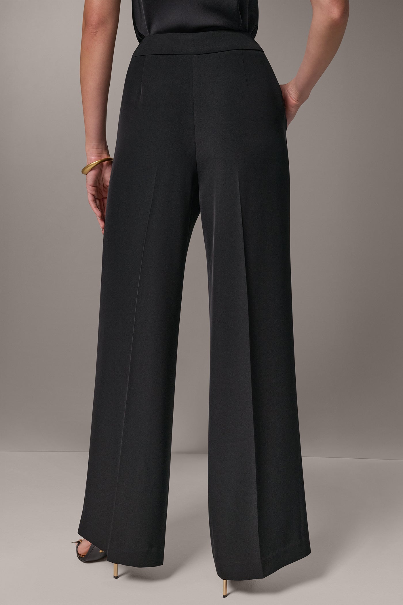 SATIN WIDE-LEG SUIT PANT VIEW 3